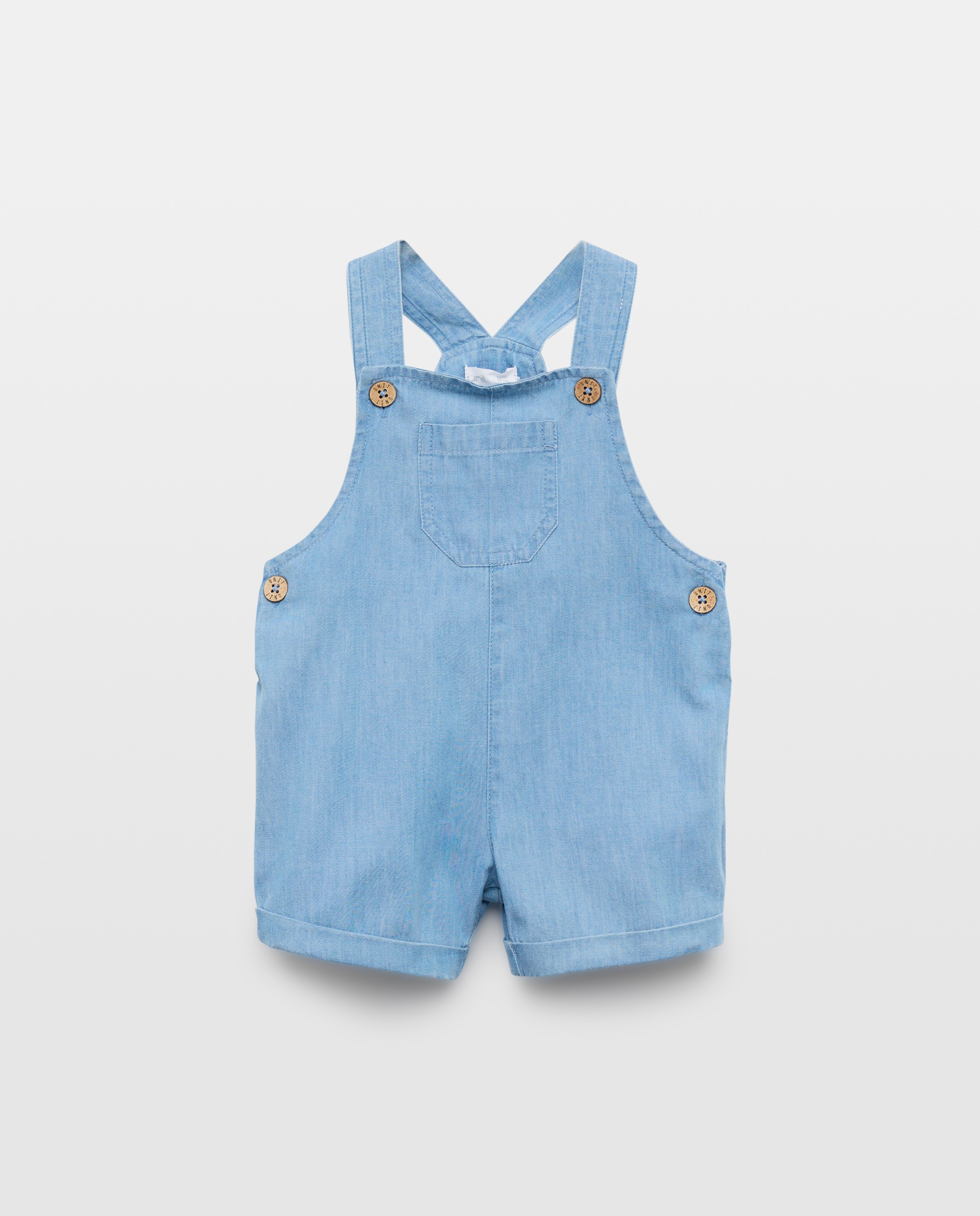 Imagen 0 de Peto de bebé corto denim ligero