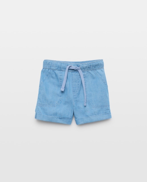 Imagen 0 de Bermuda de bebé denim ligero