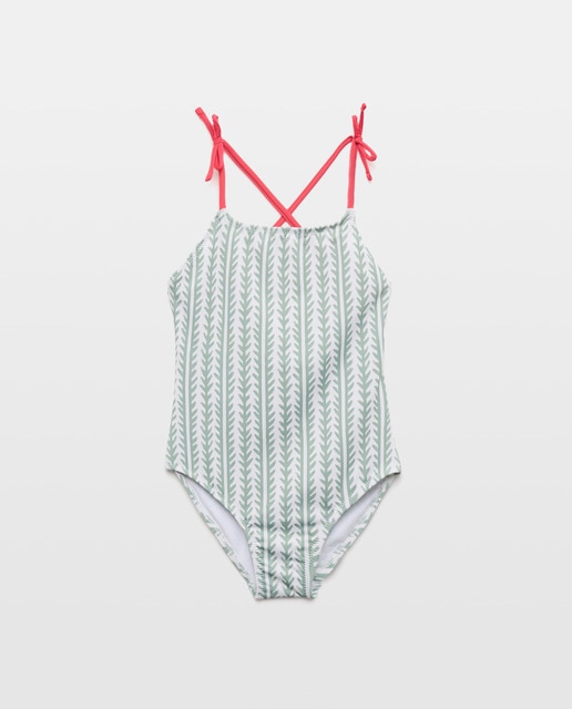 Imagen 0 de Bañador niña lazos étnico