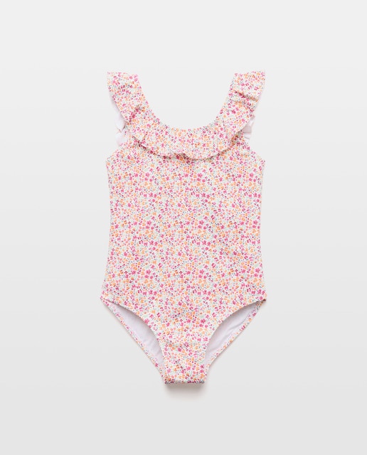 Imagen 0 de Bañador niña volante flores
