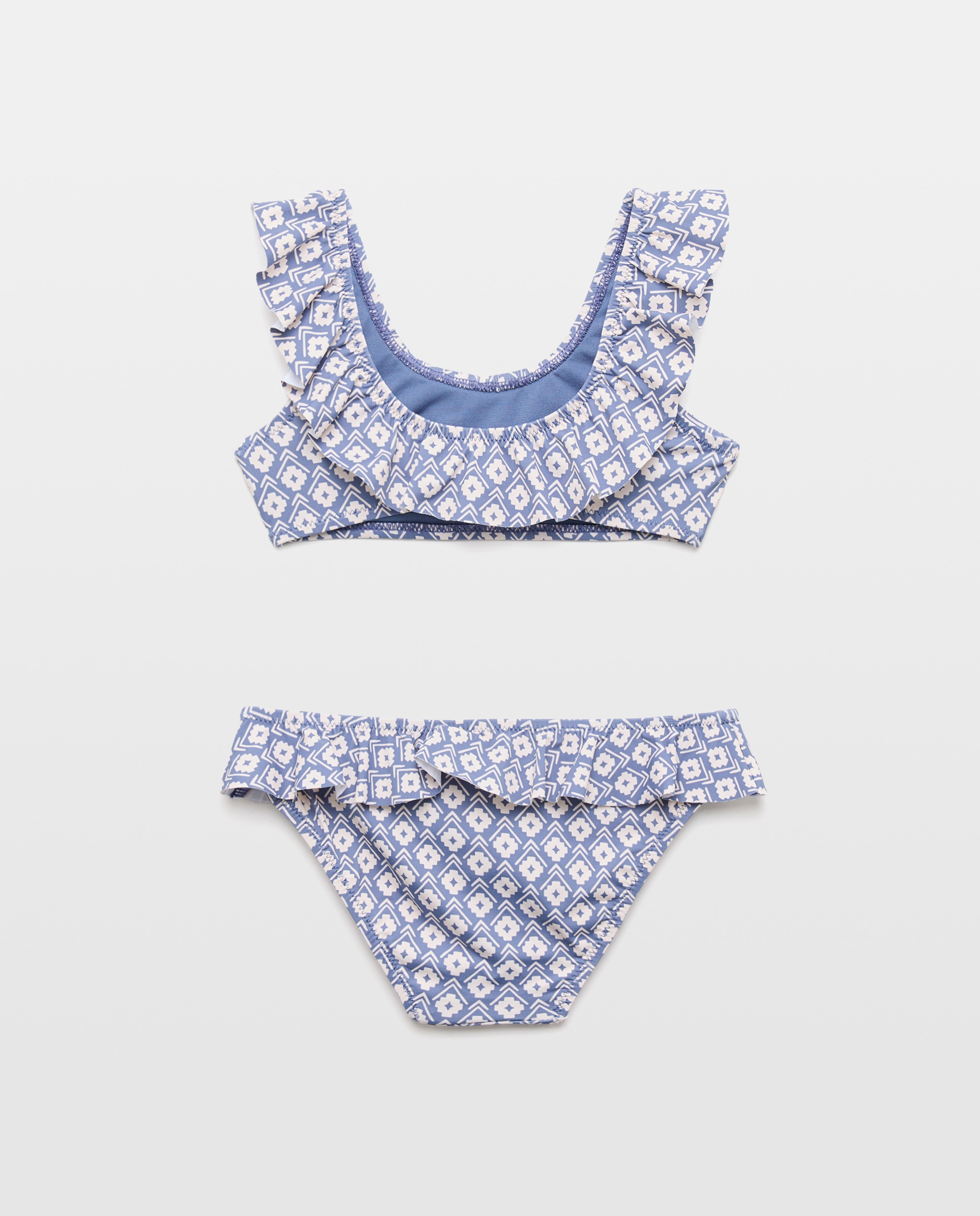 Bikini niña volante indio 400 Azul-2