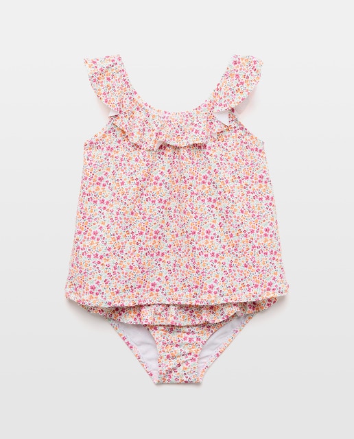 Imagen 0 de Conjunto baño volante flores