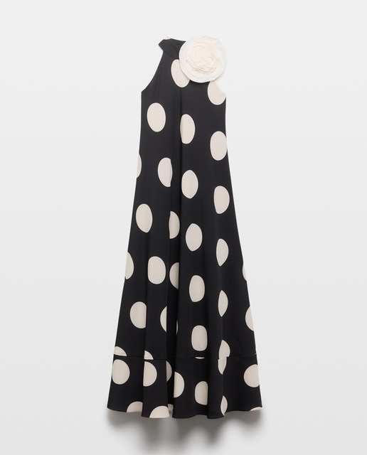 Imagem 0 de Vestido Halter com Flor Grande