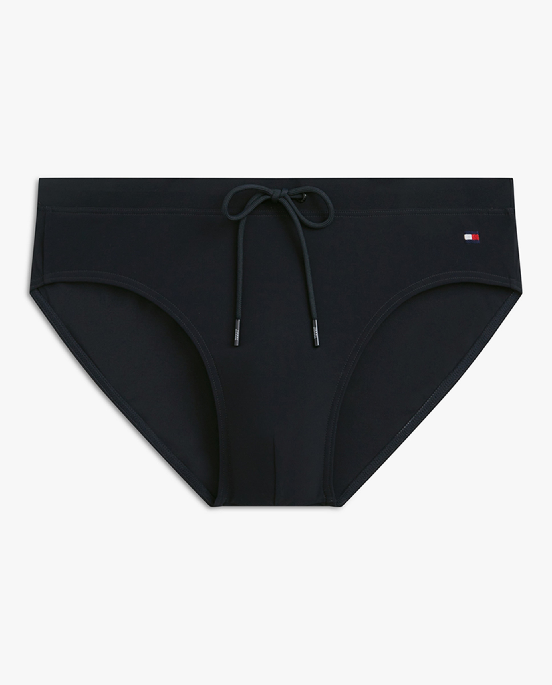 Calções de Banho Tipo Briefs Lisos Azul-marinho-4