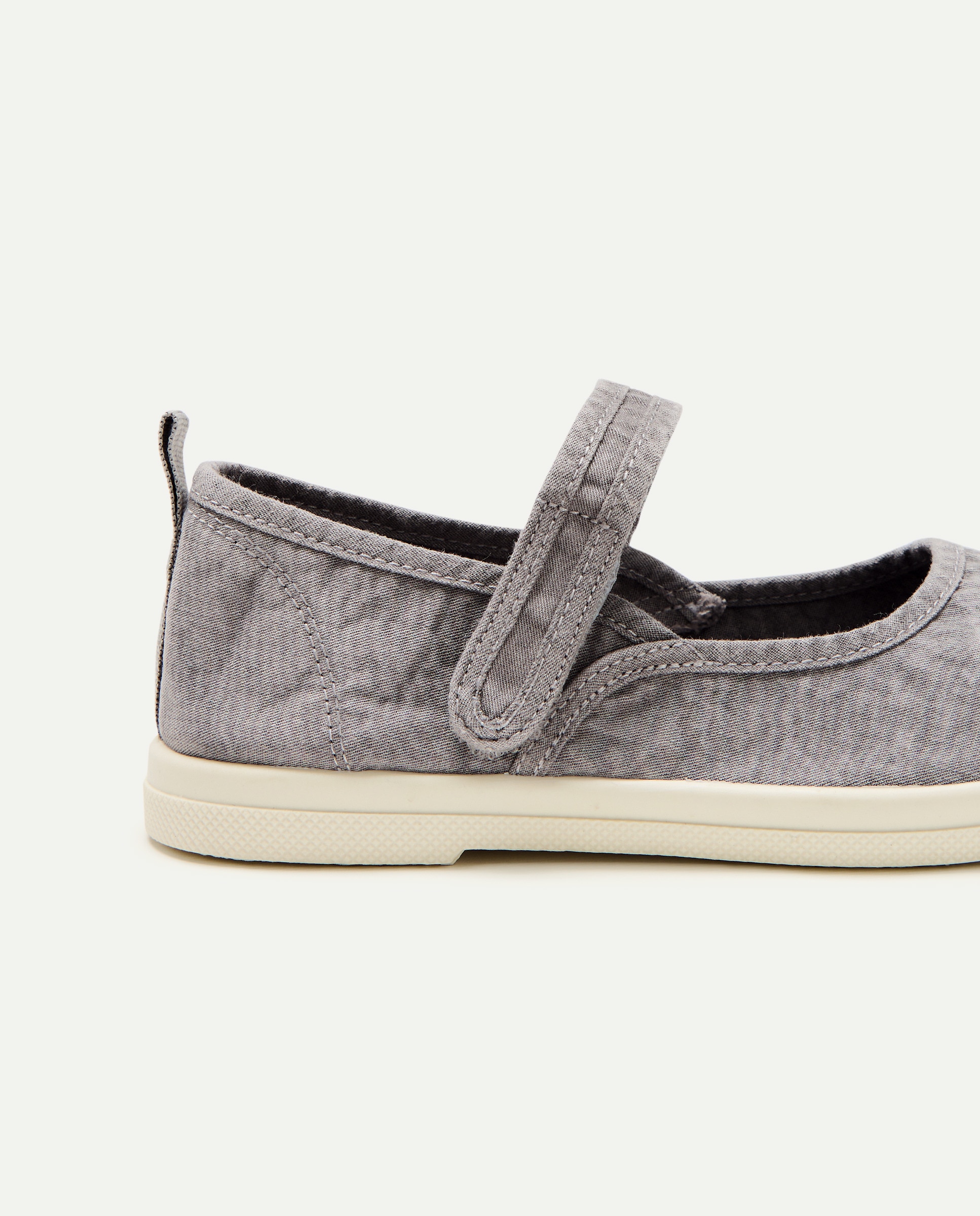 Lona de mujer tipo mercedes Gris claro-5