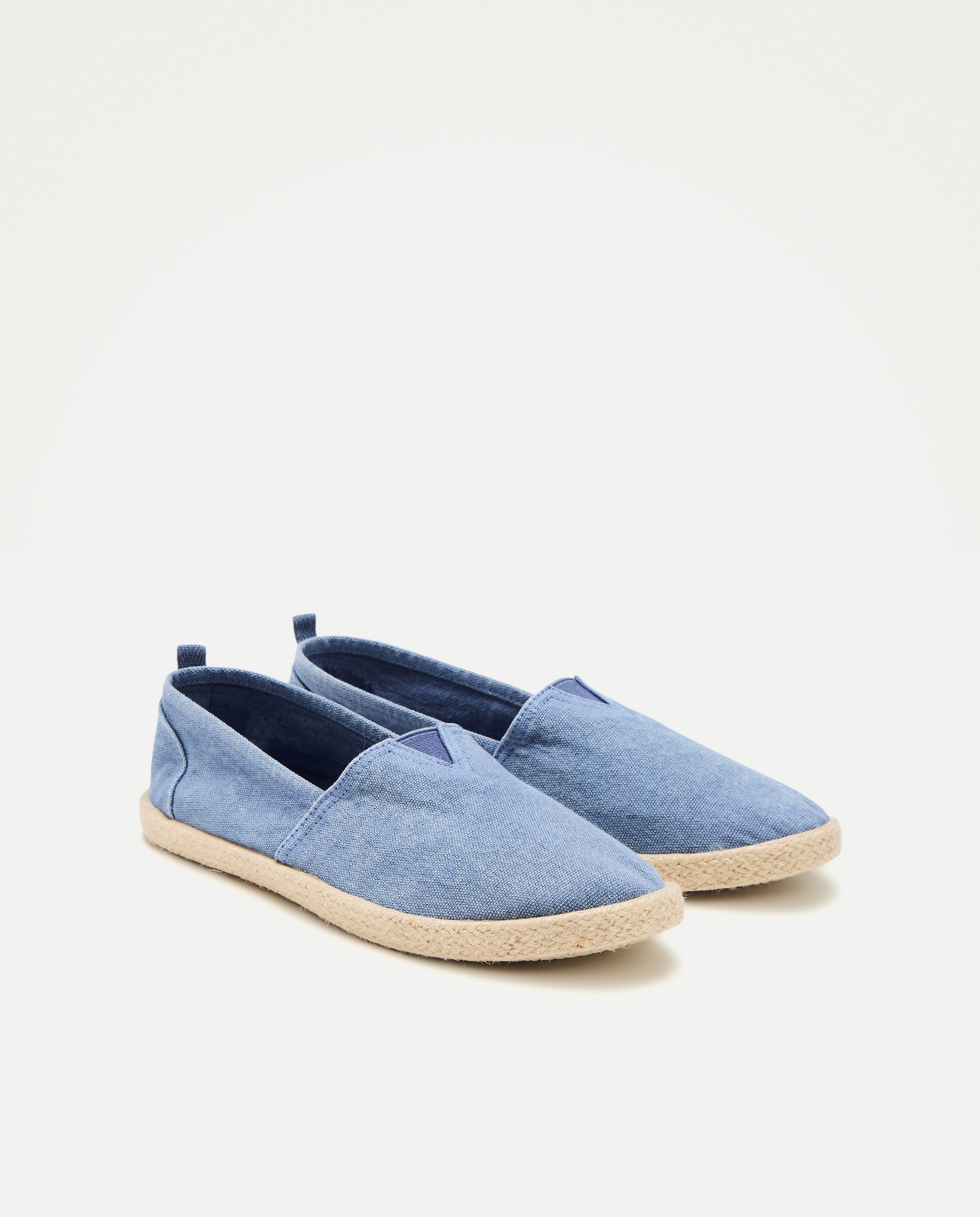 Lona de mujer con detalle yute 400 Azul-2