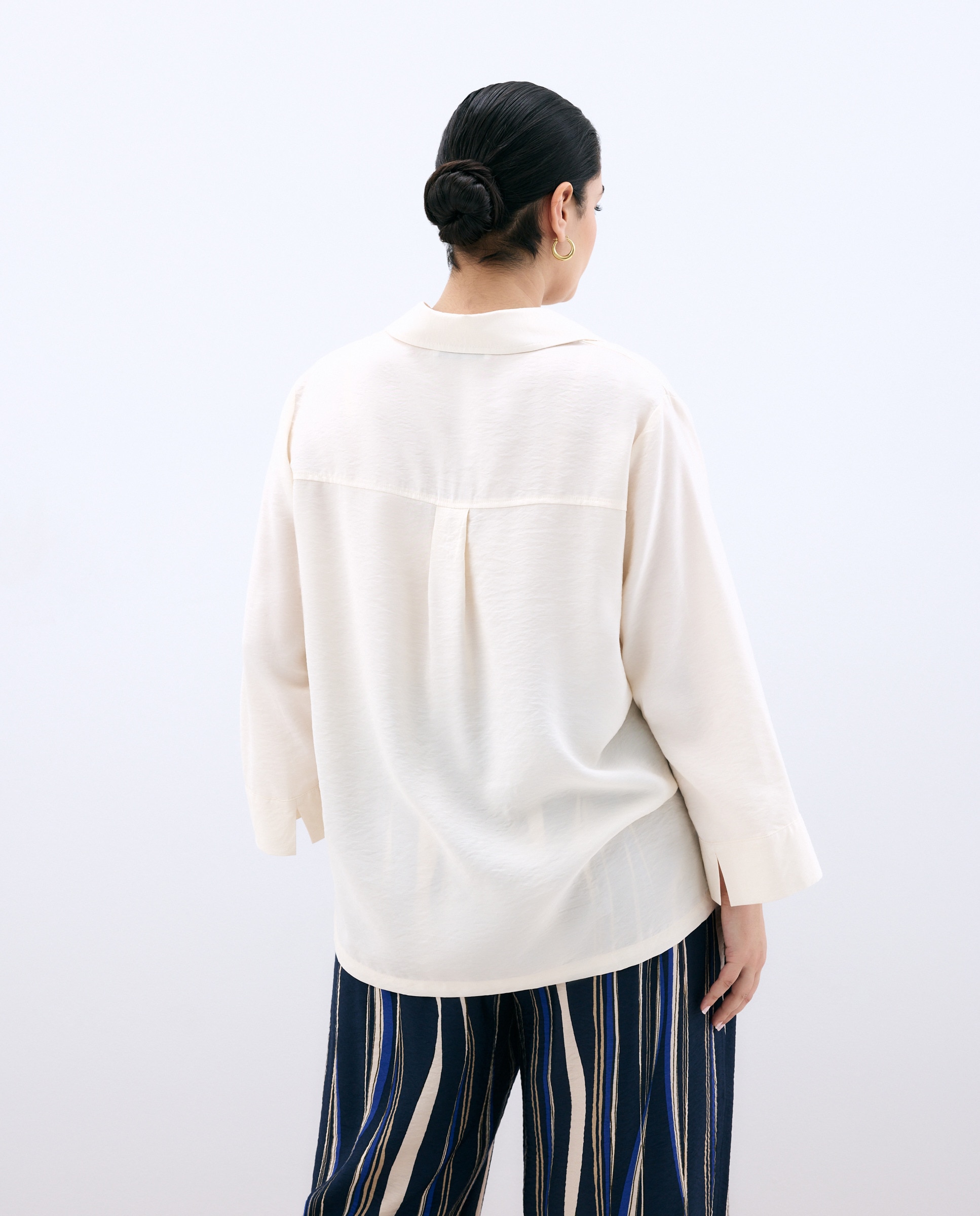 Blusa de Manga Comprida Tipo Polo 120 Cru-3