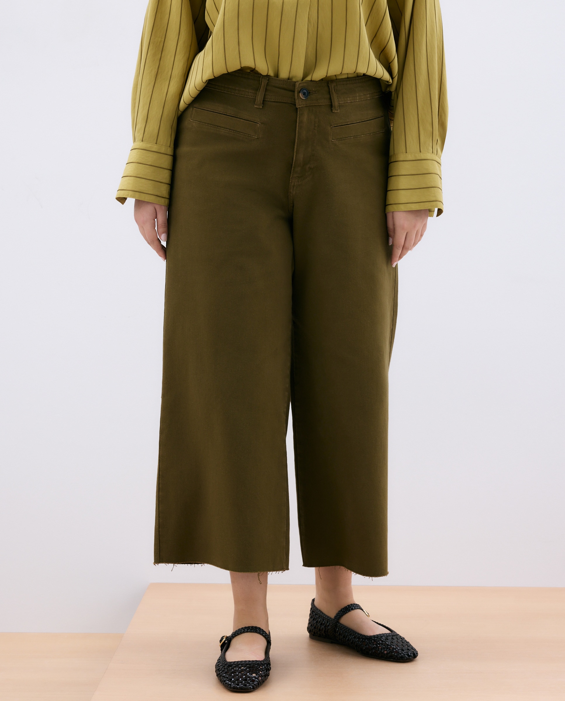 Jeans Culotte 560 Azeitona-2