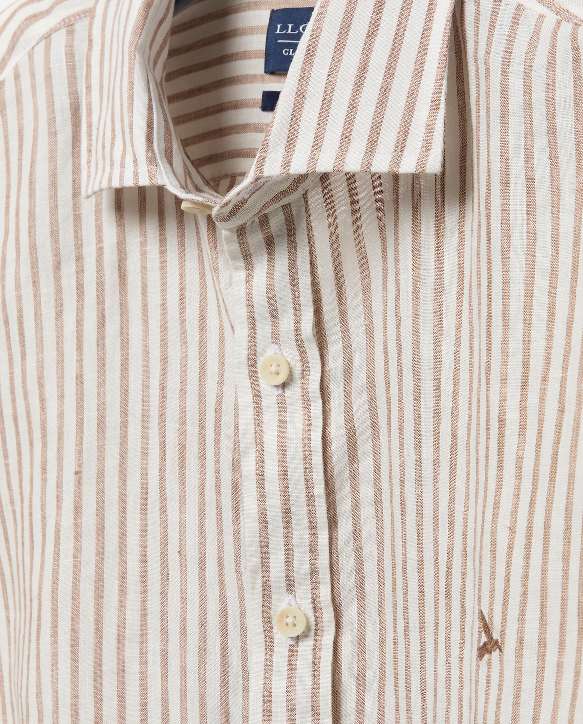 Camisa Classic Fit de Linho Verde-claro-2