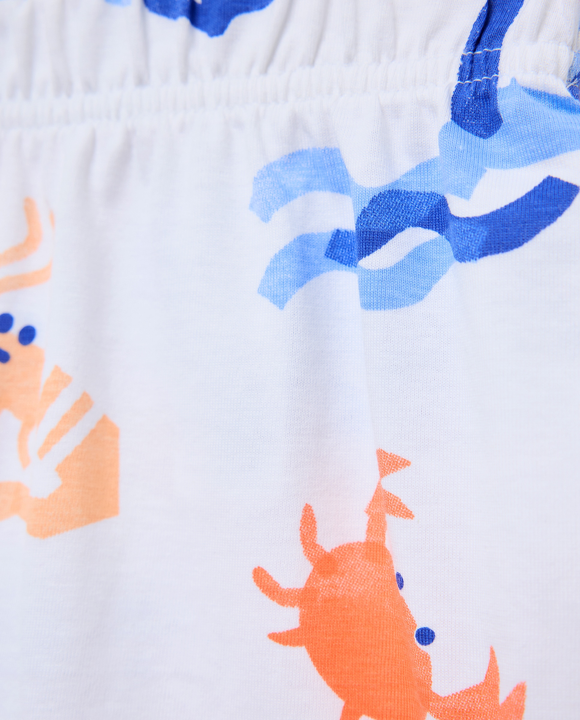Pijama Curto com Estampado de Fantasia Cotton Juice Branco-6