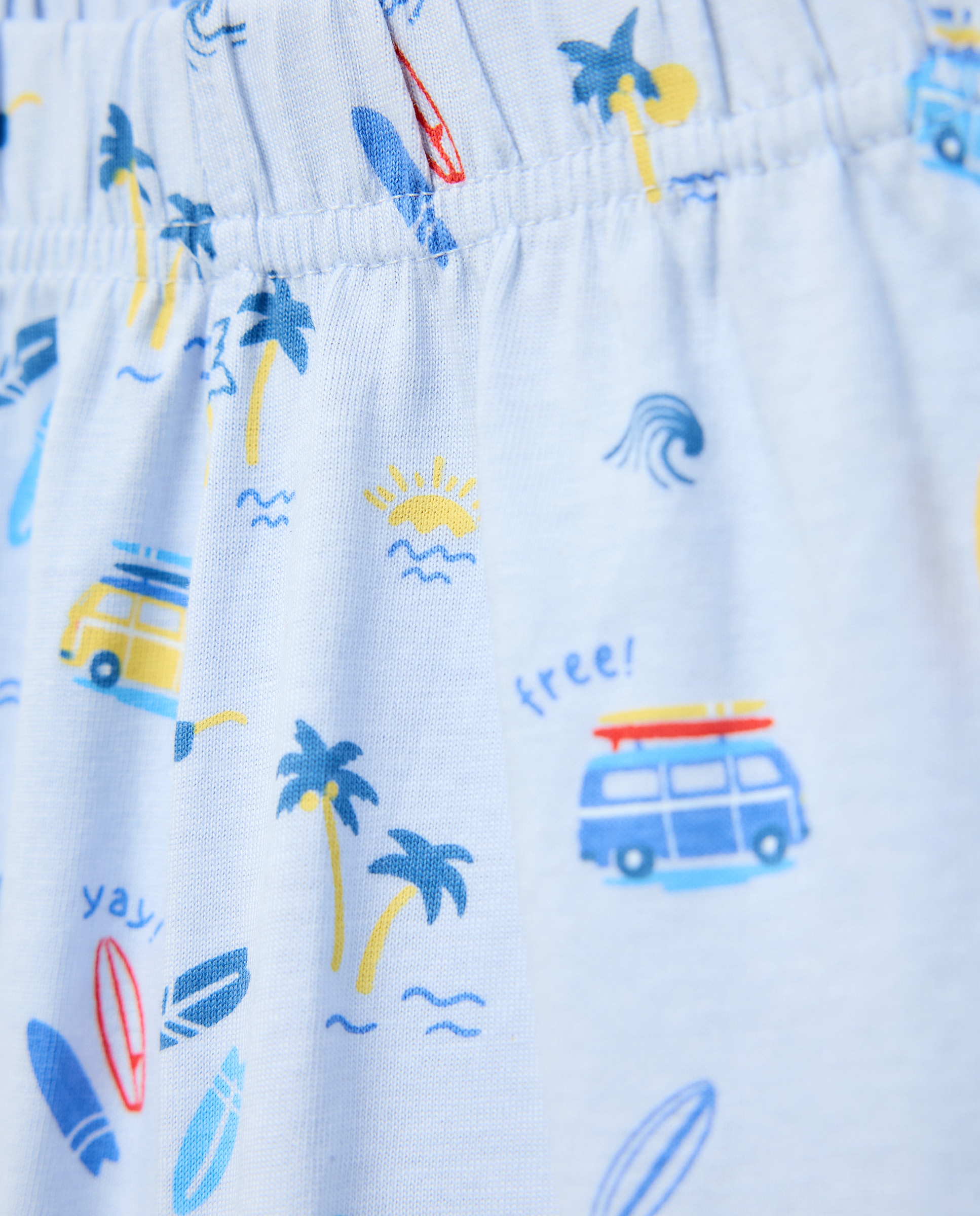 Pijama Curto com Estampado de Fantasia Cotton Juice Azul-marinho-5