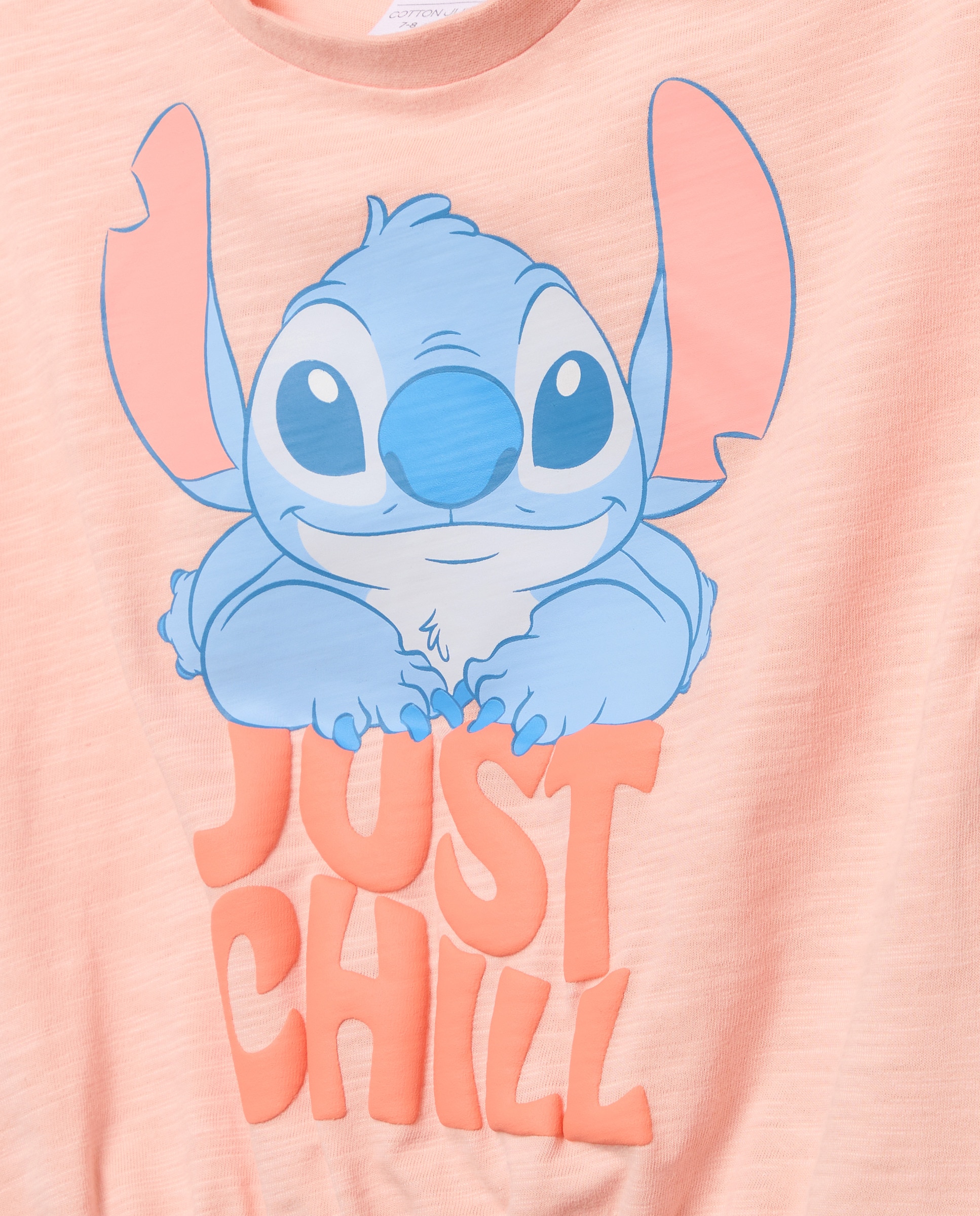 T-shirt com manga curta Cotton Juice Rosa-5