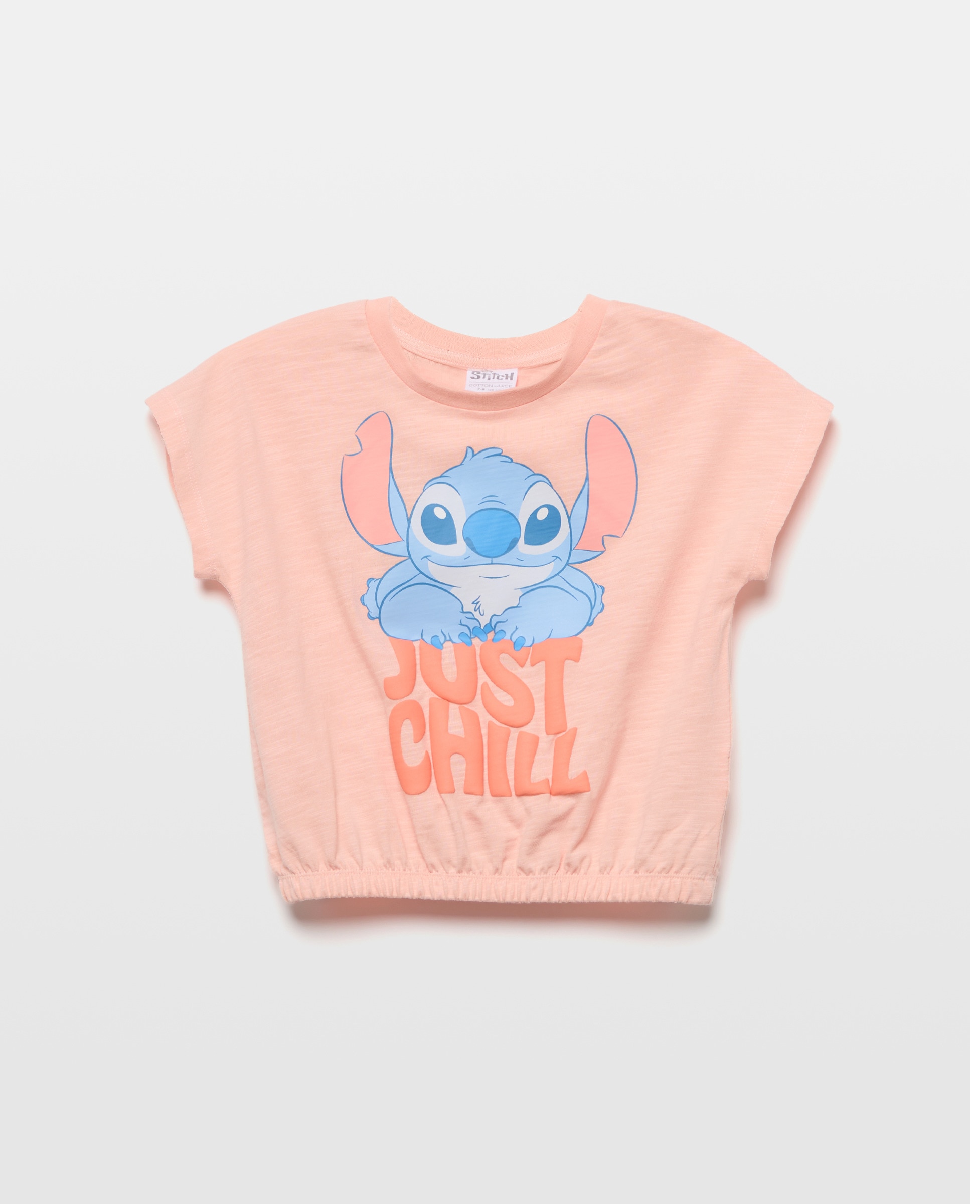 T-shirt com manga curta Cotton Juice Rosa-4