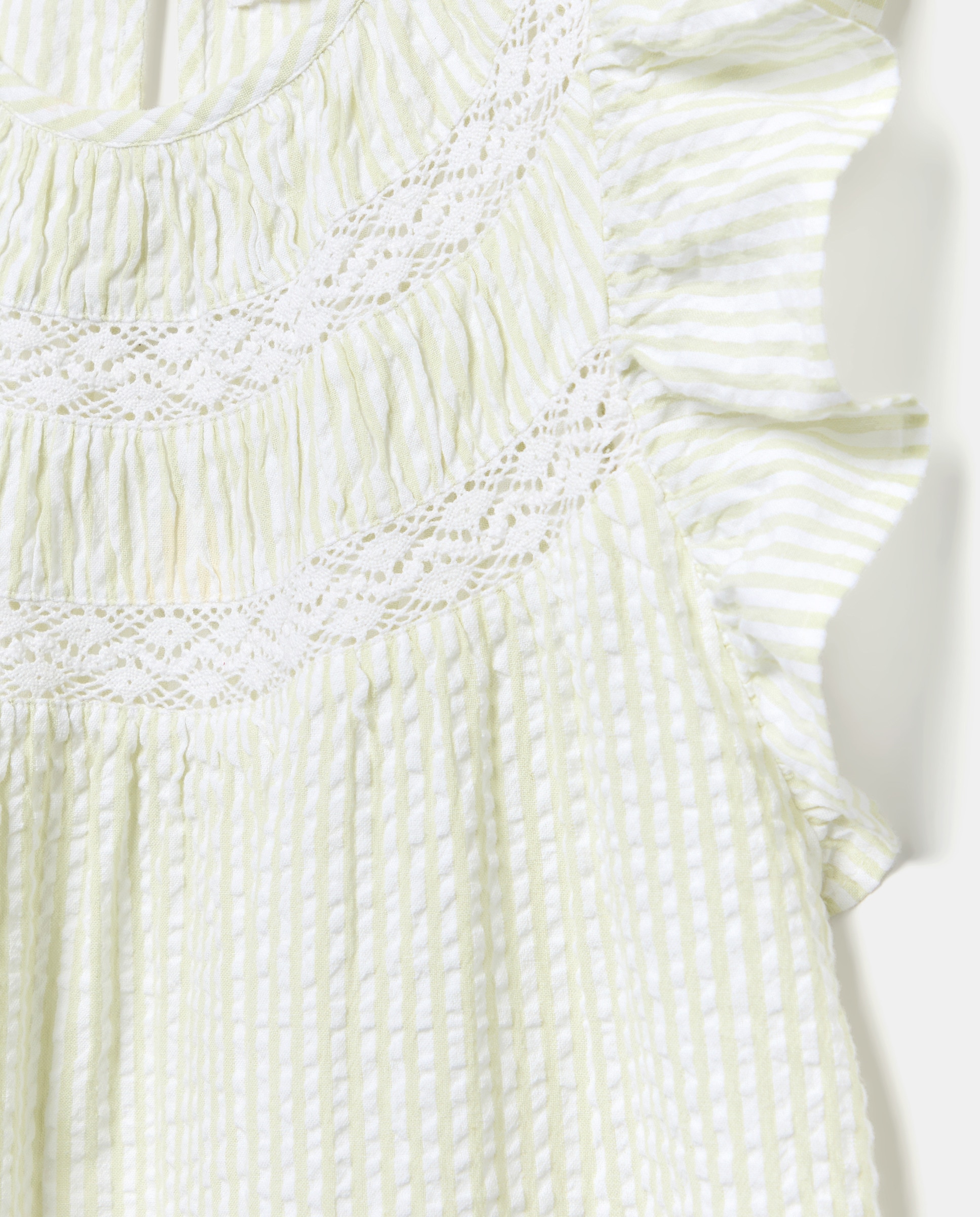 Camisa de Dormir Plana e em Seersucker com Fantasia Cotton Juice Verde-6