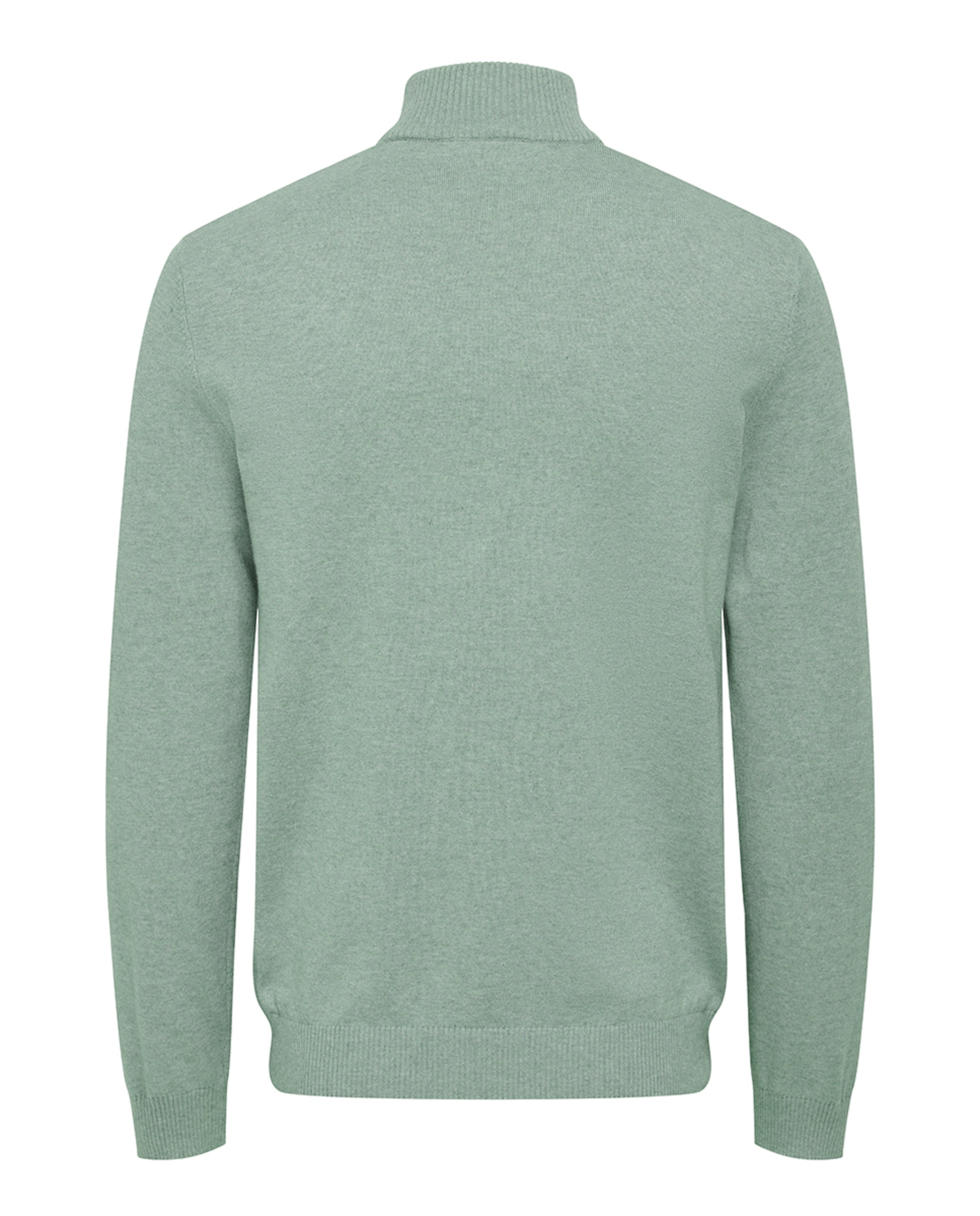 Camisola de Malha Regular Fit com Manga Comprida. Verde Água-6