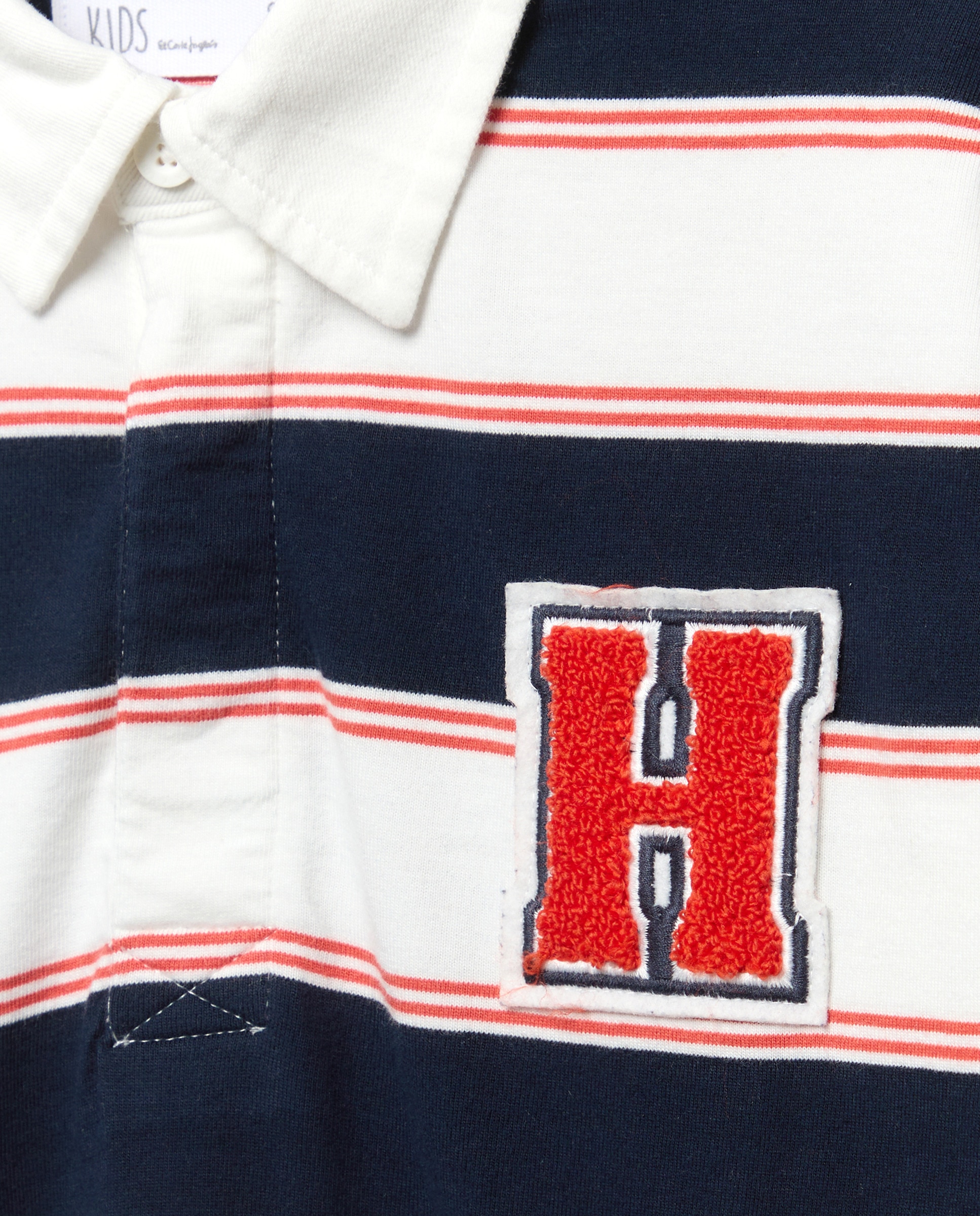 Polo de Manga Comprida às Riscas Castanho-6