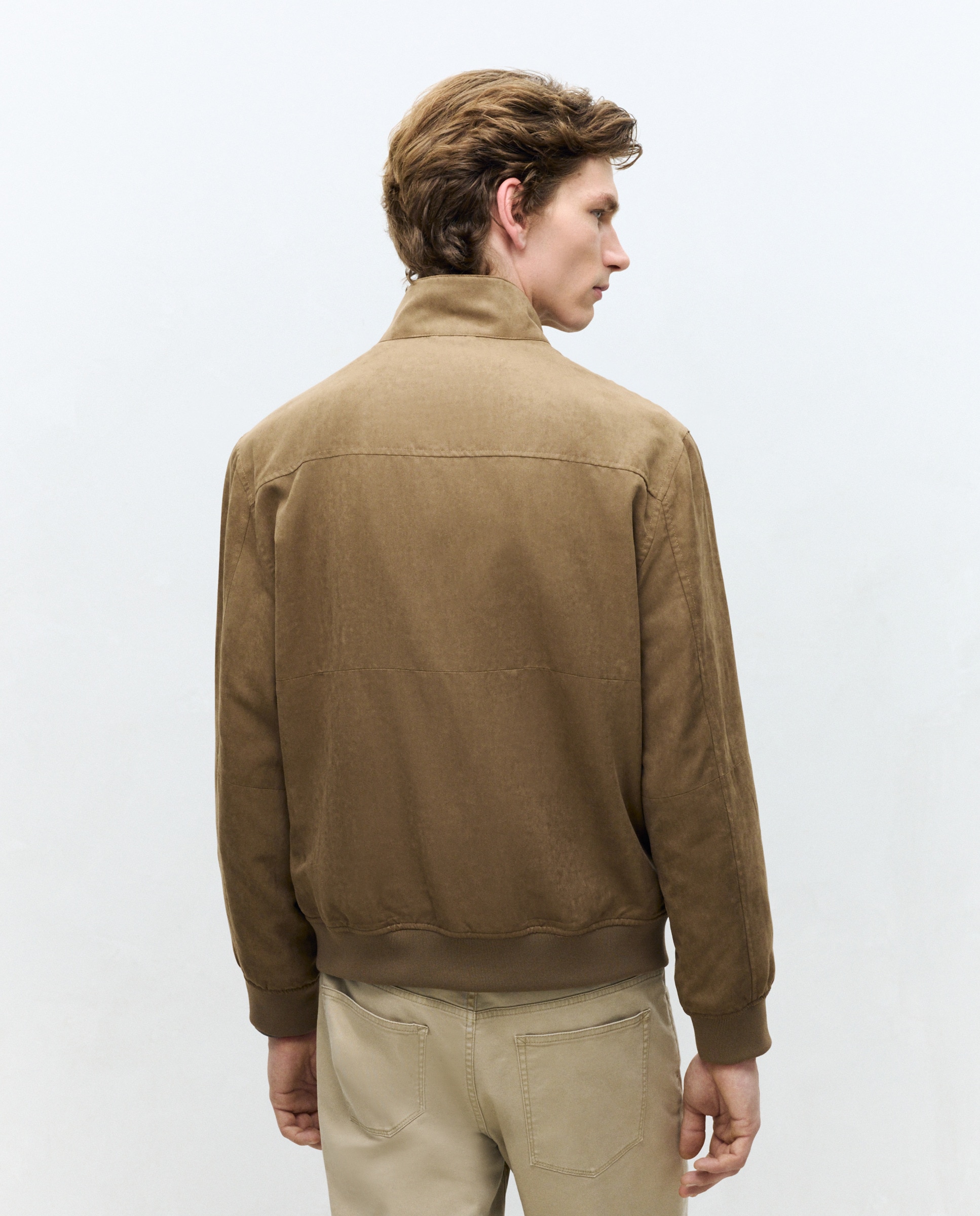 Blusão de Camurcina Castanho-4