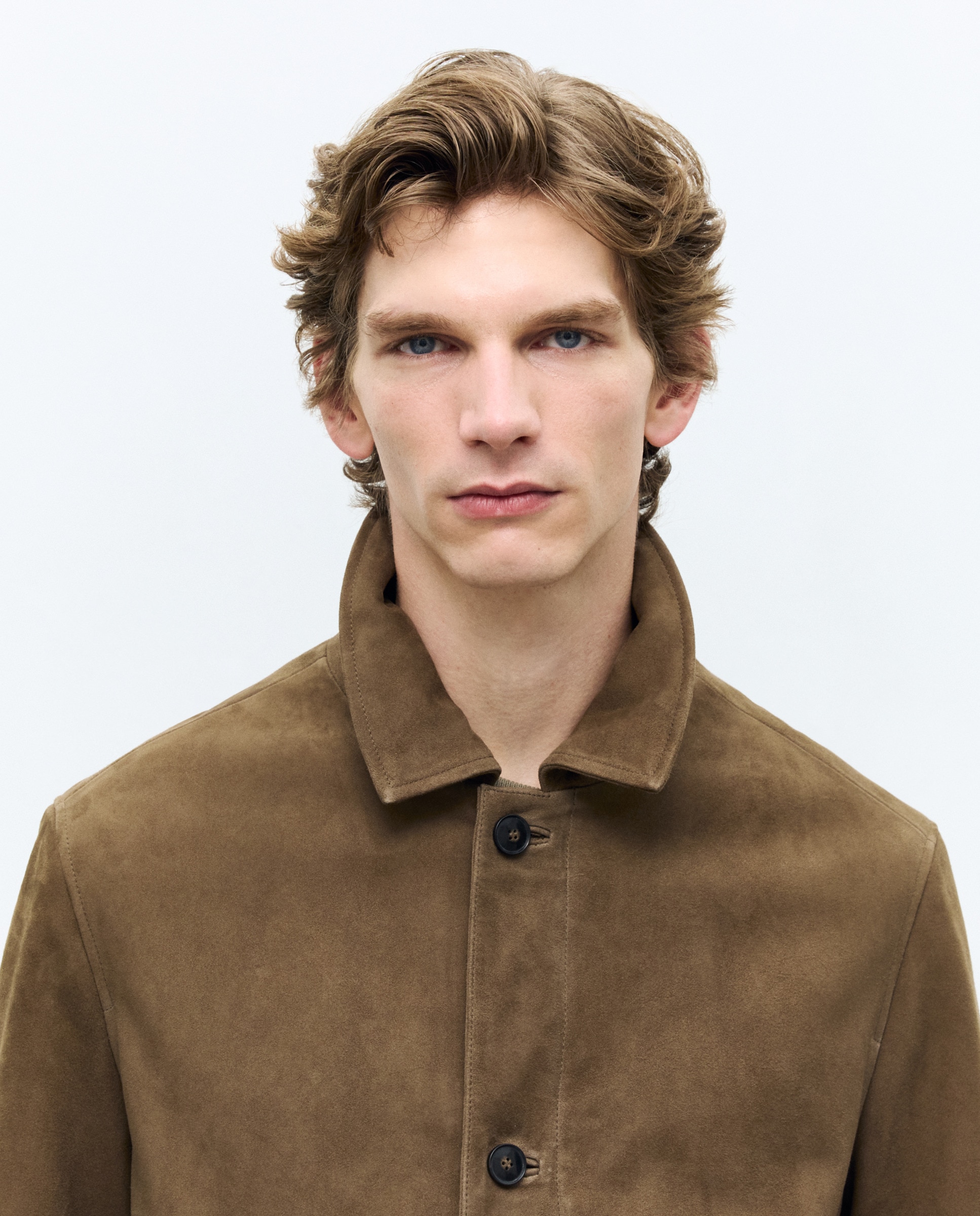 Blusão de Pele Castanho-claro-2