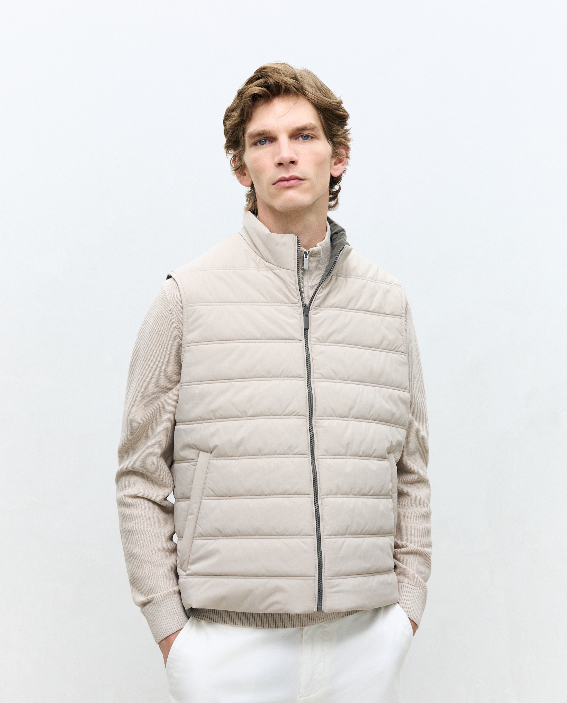 Colete Acolchoado e Reversível Verde-2