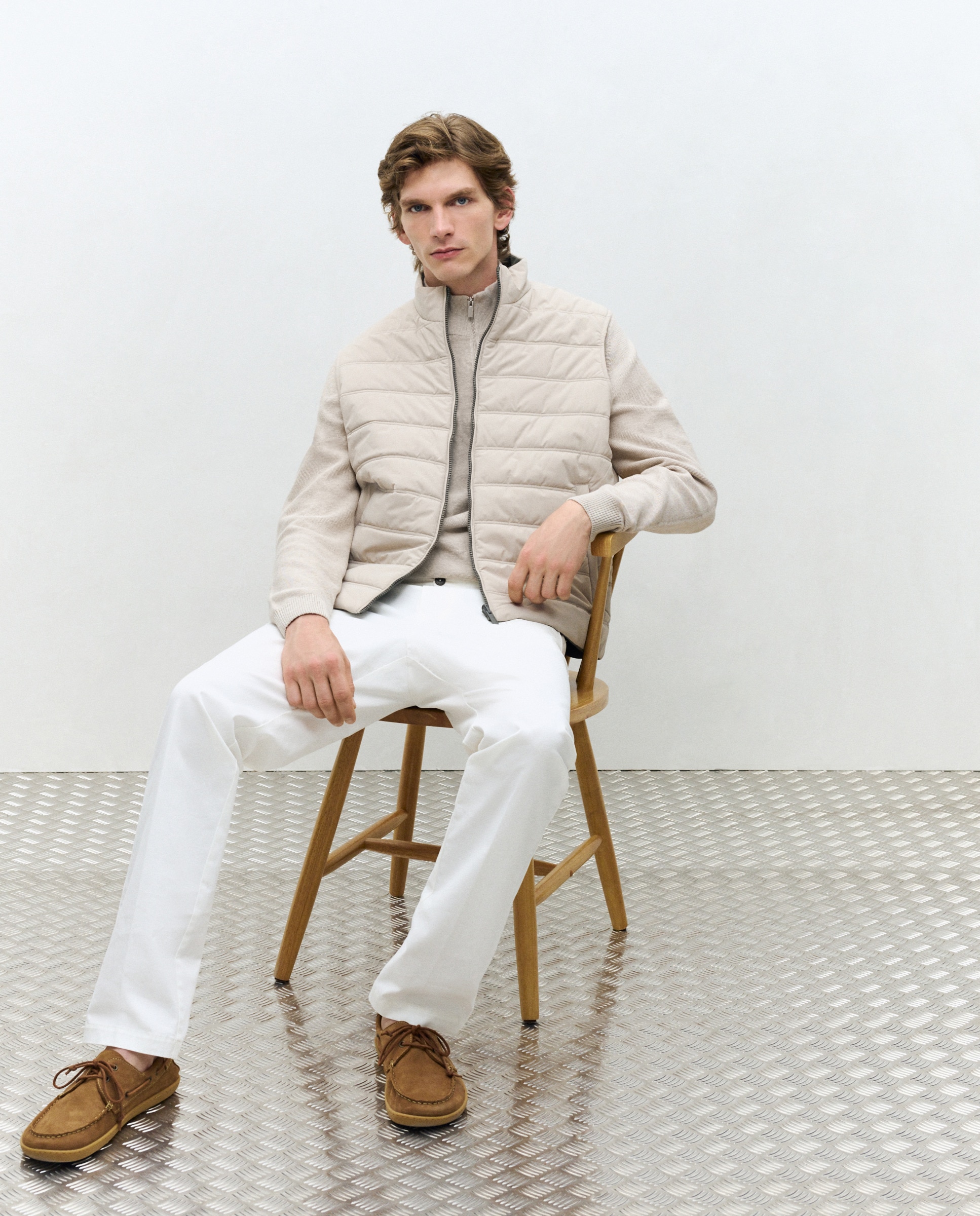 Colete Acolchoado e Reversível Verde-1