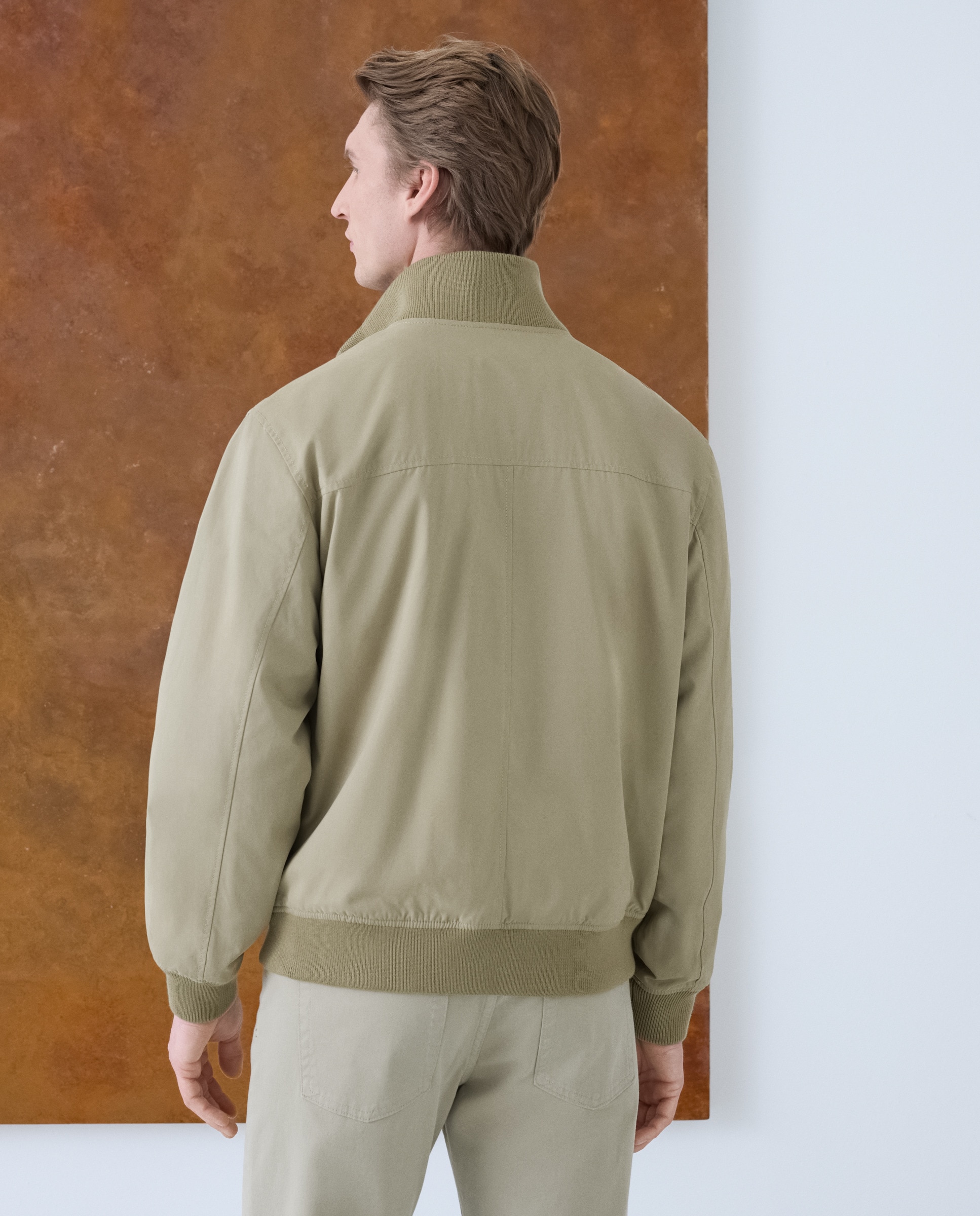 Blusão com Ligeiro Acolchoado Taupe-4