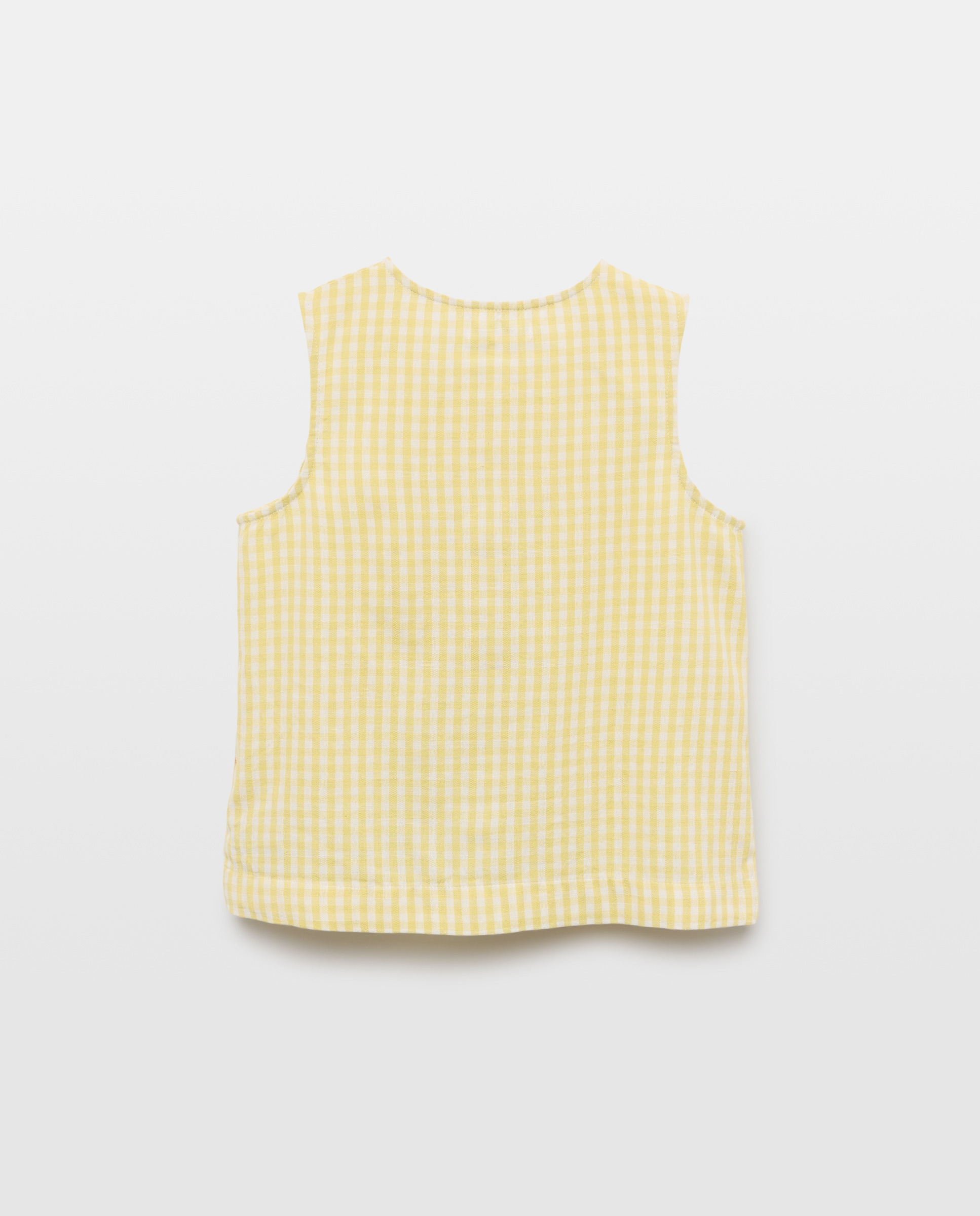Blusa niña abierta de lino set Pistacho-2