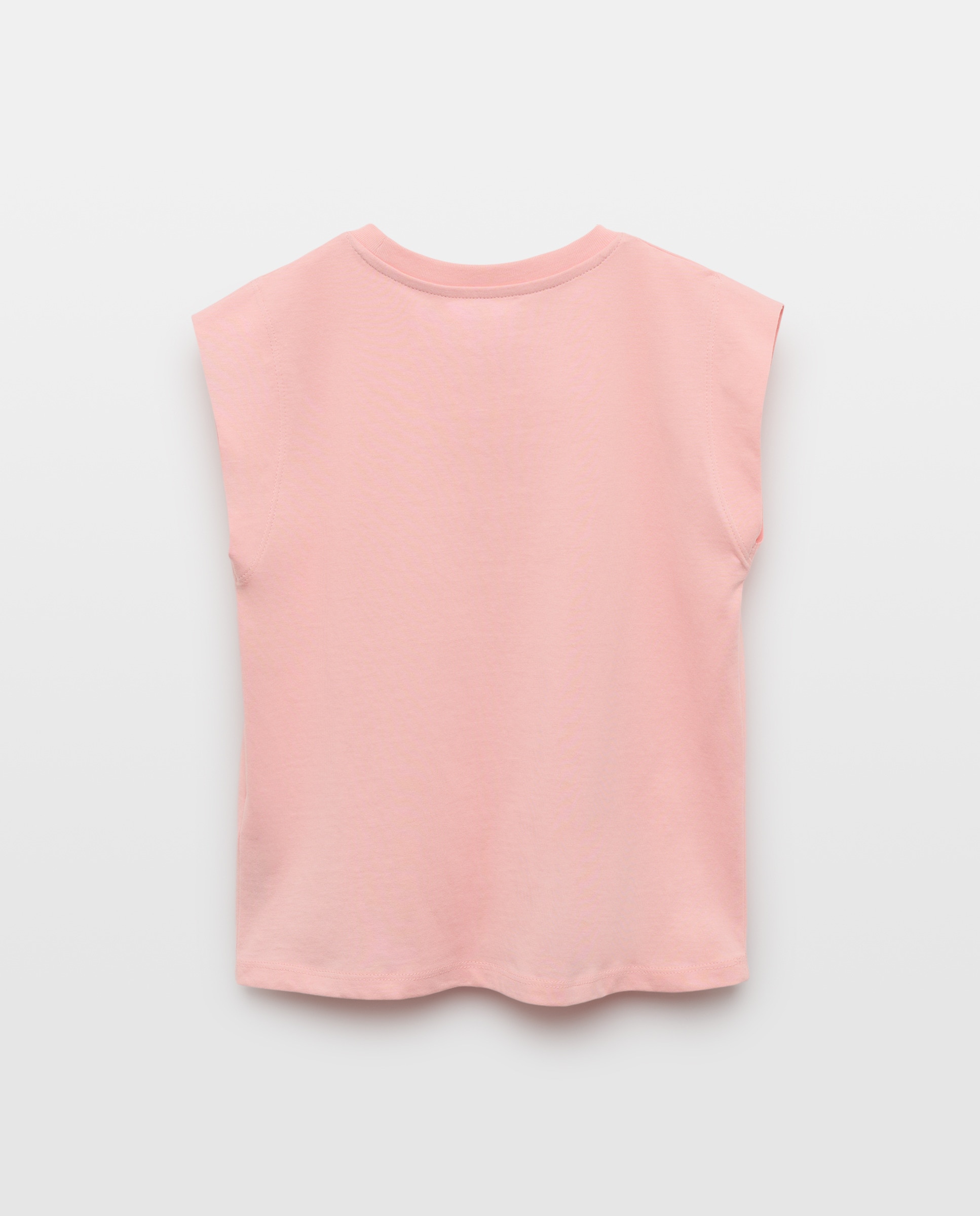 Camiseta niña con bordado pequeño 230 Rosa oscuro-2