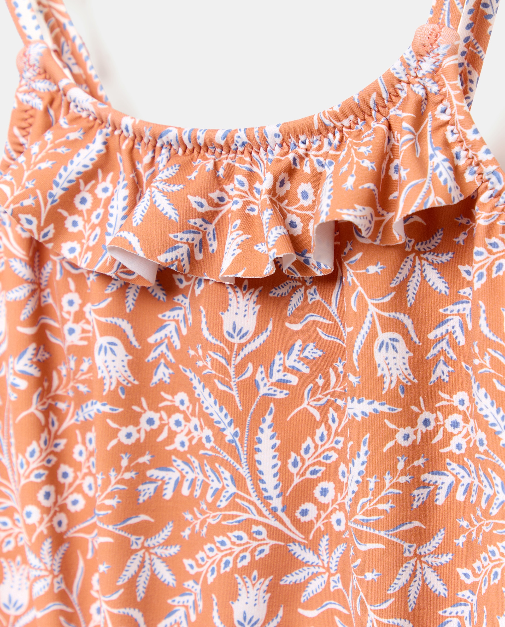 Bañador meses lazos de ramitas Naranja quemado-3