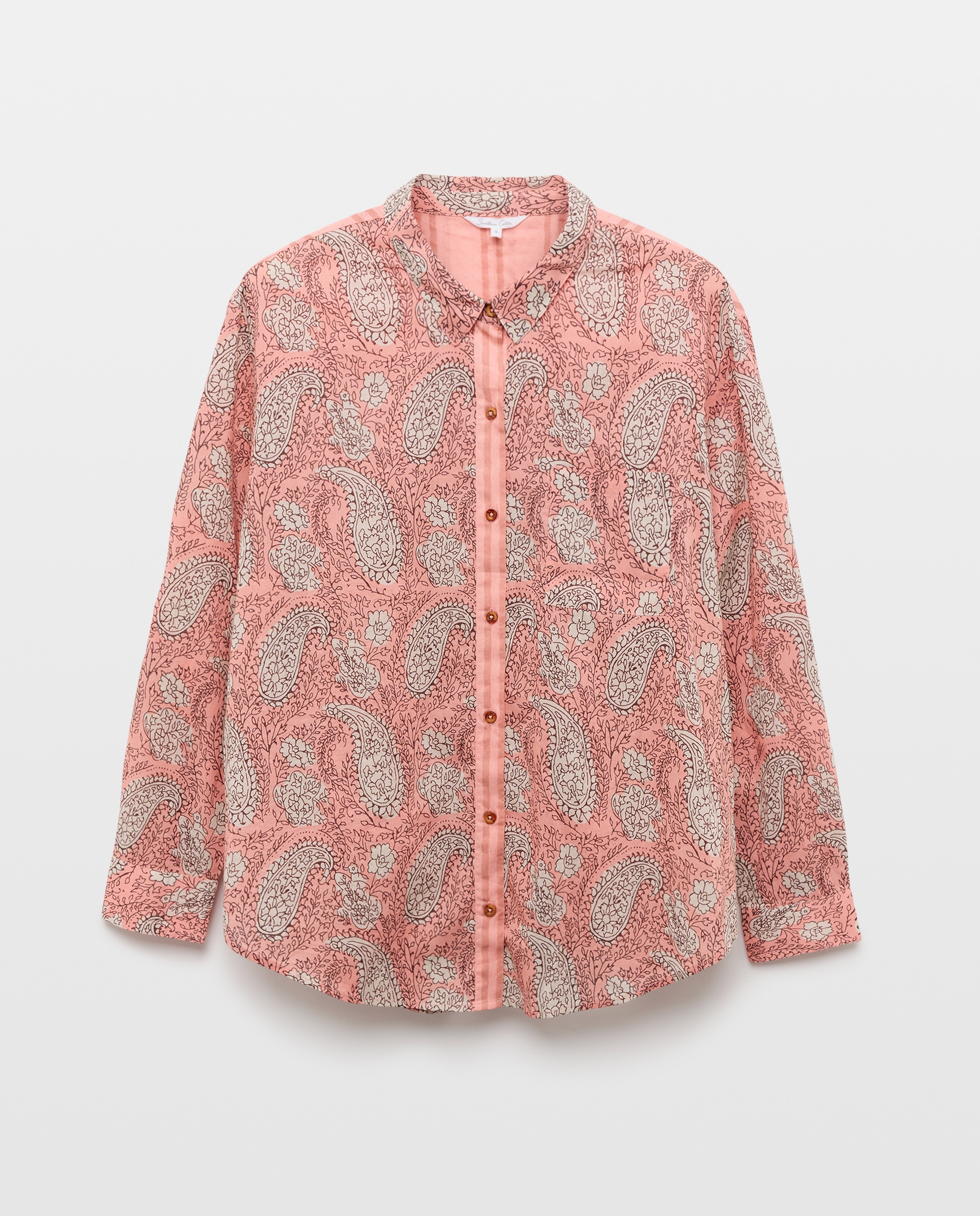 Blusa Tipo Camiseiro com Estampado Rosa-4