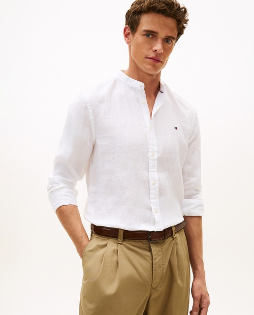 Imagem 0 de Camisa de Linho com Gola à Padre