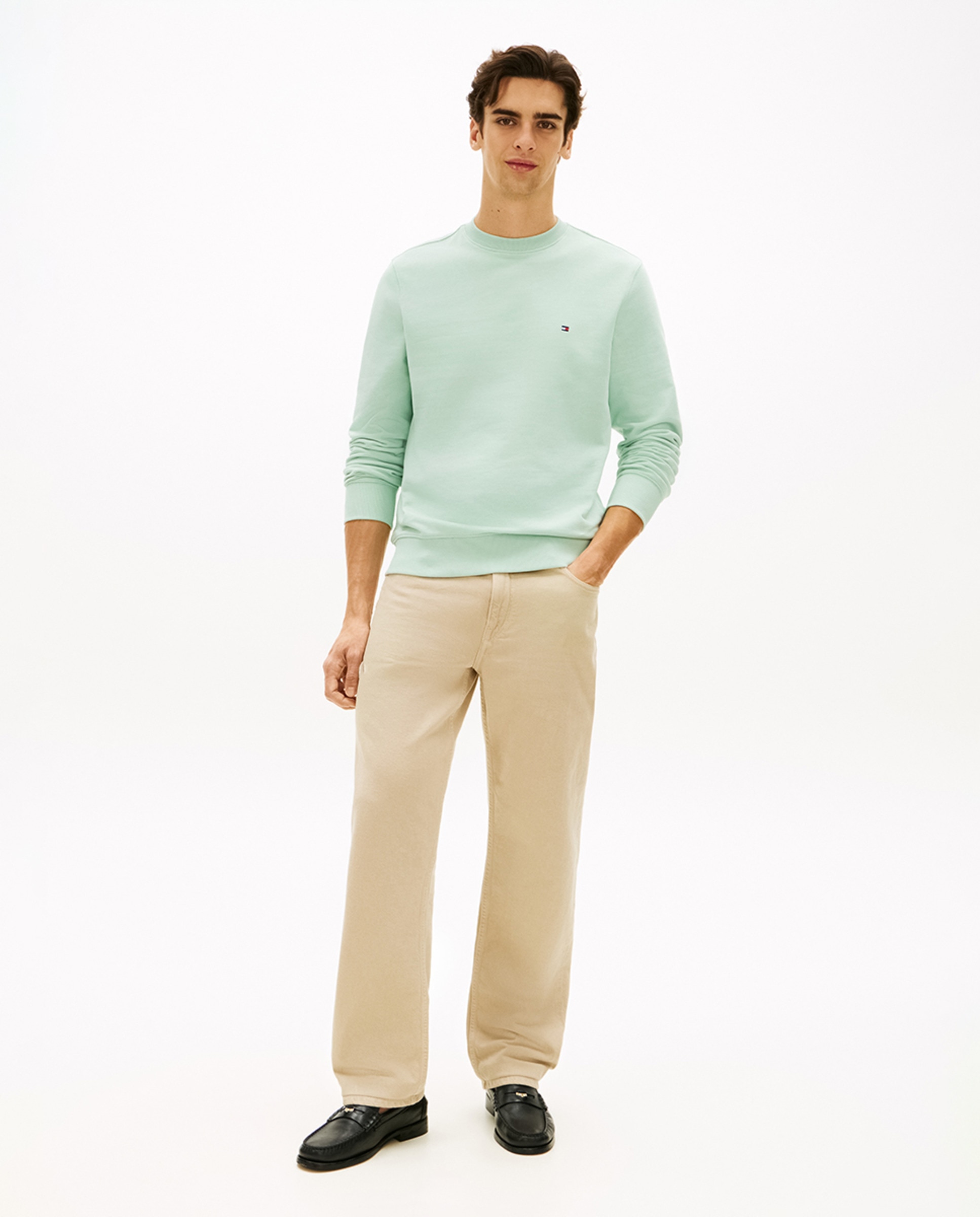 Sweatshirt Essential sem Capuz Verde-5