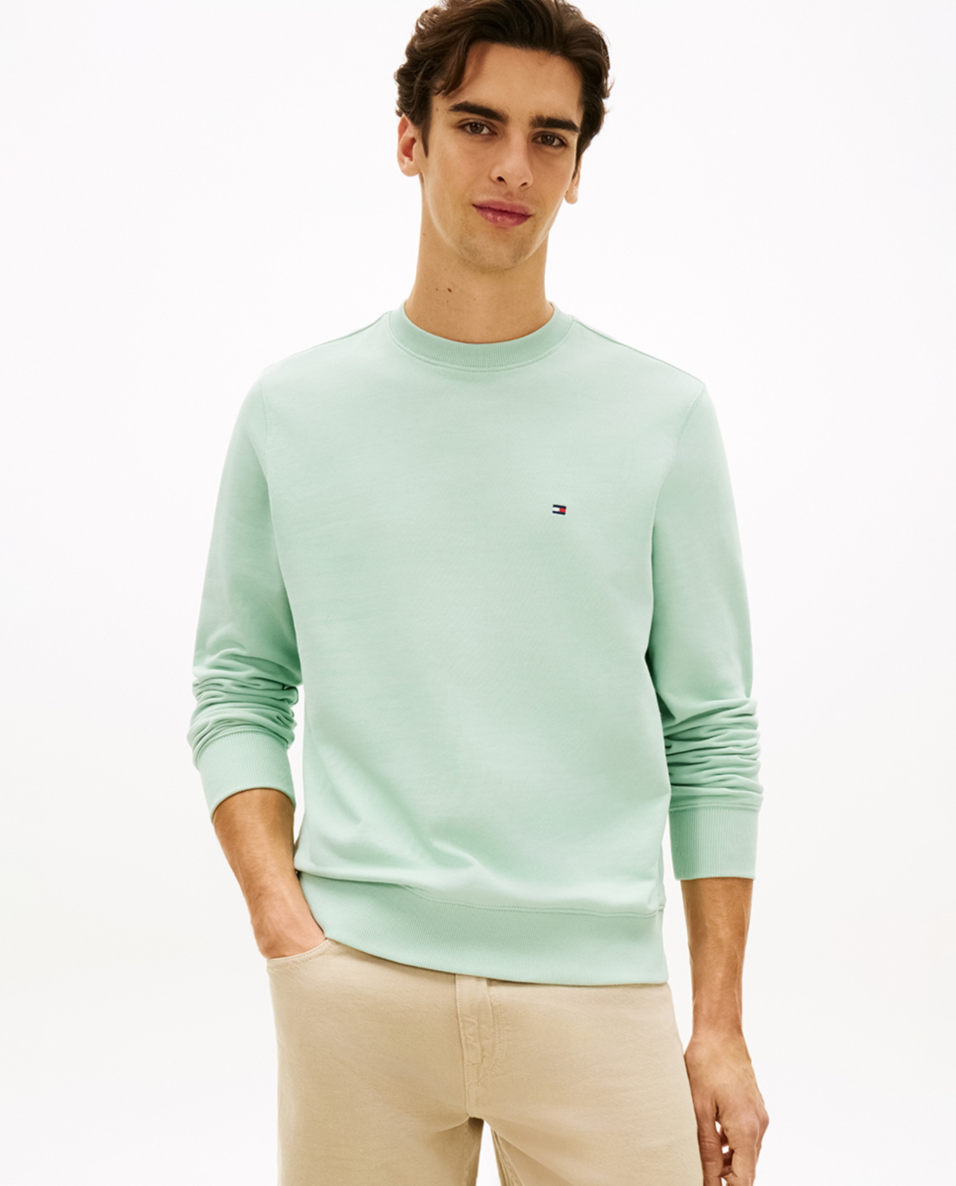 Sweatshirt Essential sem Capuz Verde-1