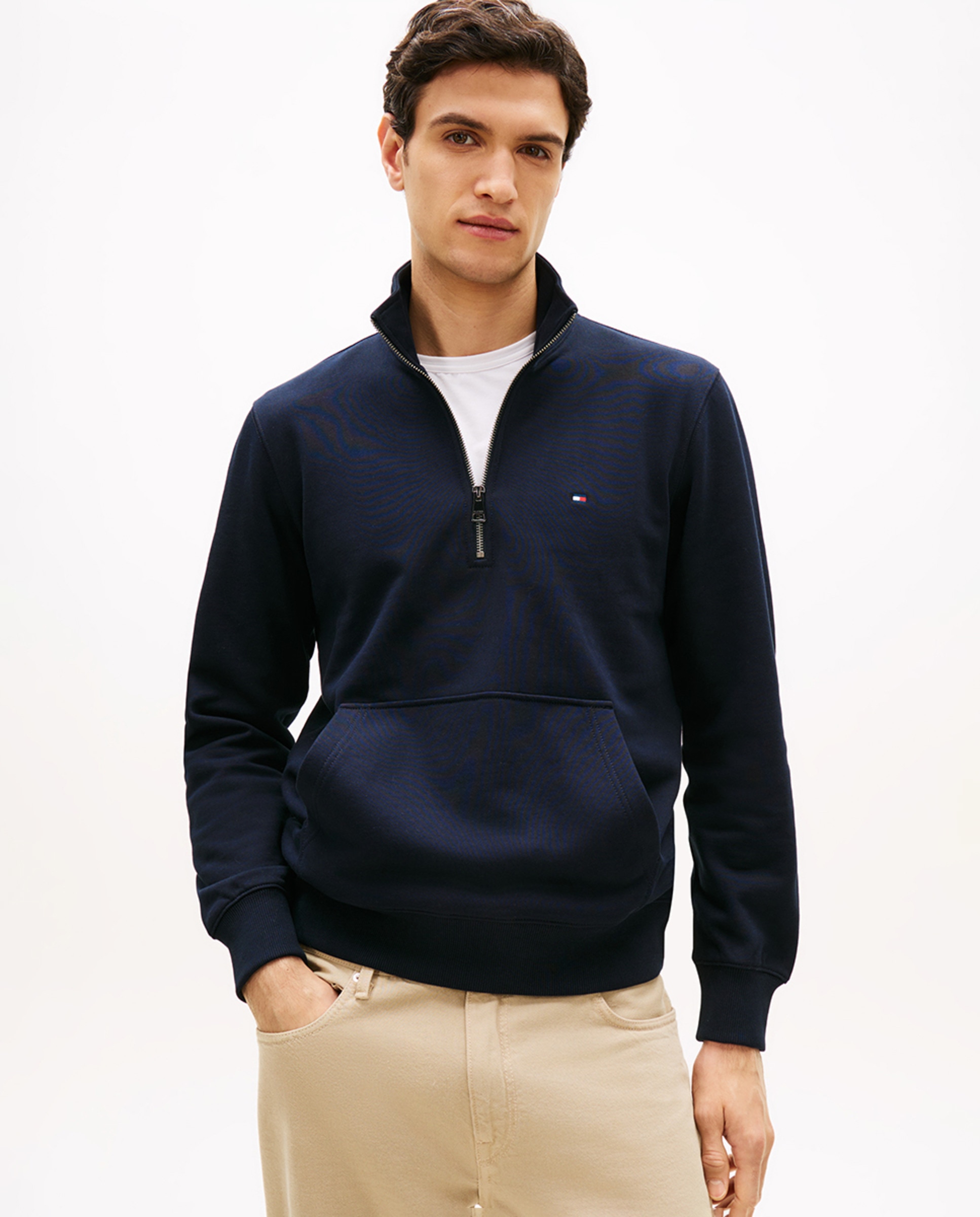 Imagem 0 de Sweatshirt sem Capuz com Meio Fecho de Correr