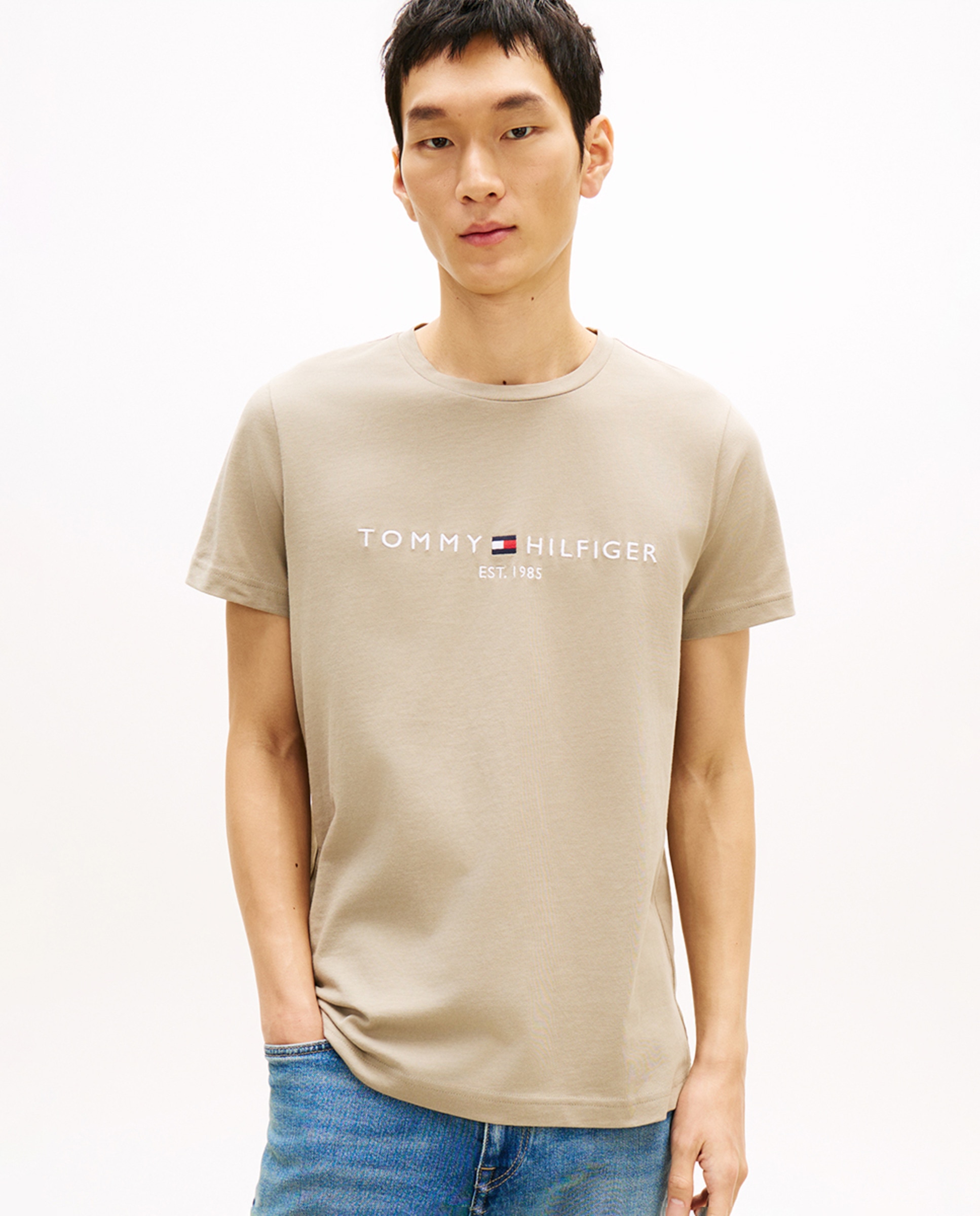 Imagem 0 de T-shirt de Algodão Orgânico com Manga Curta