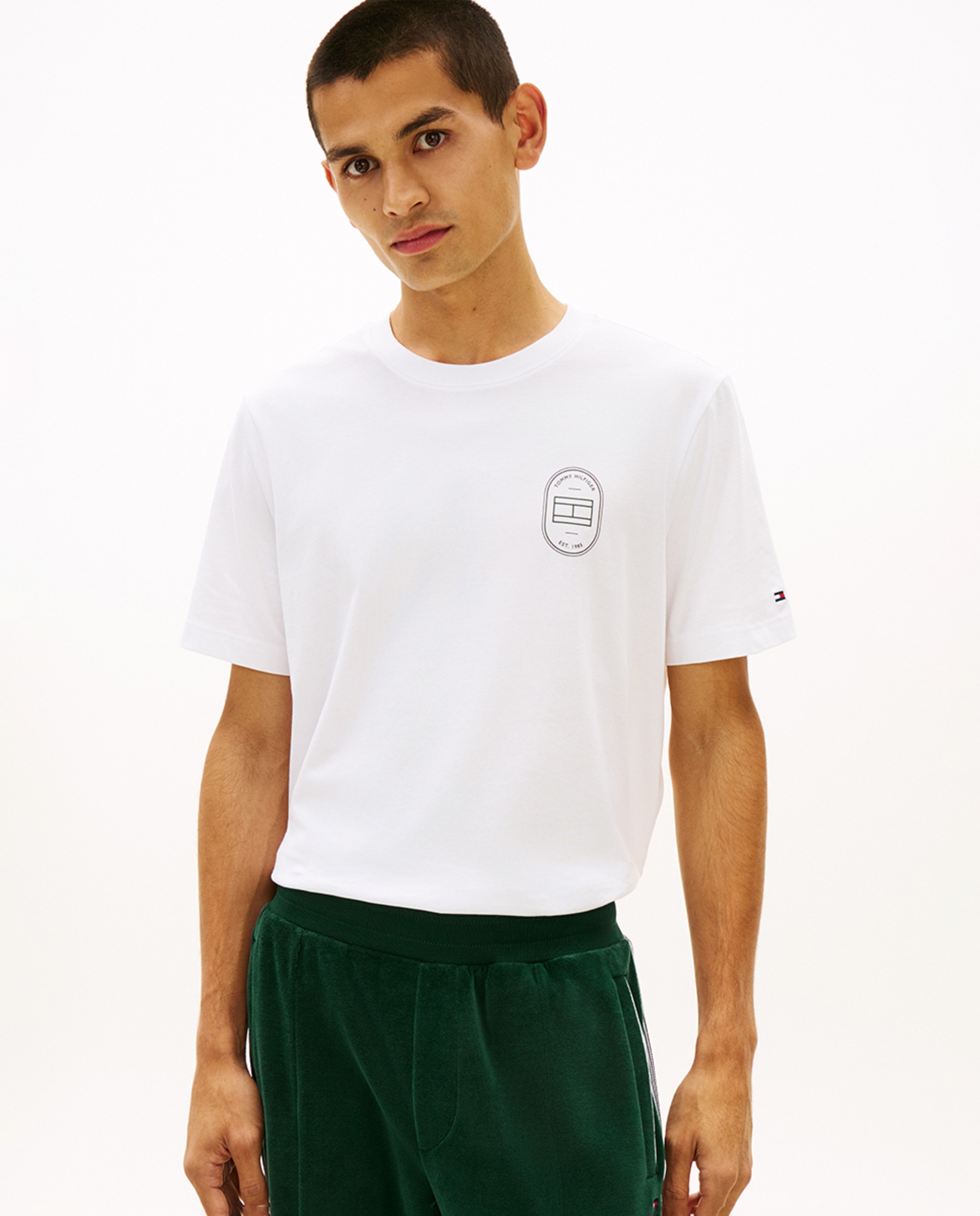 Imagem 0 de T-shirt de Manga Curta com Gola Redonda