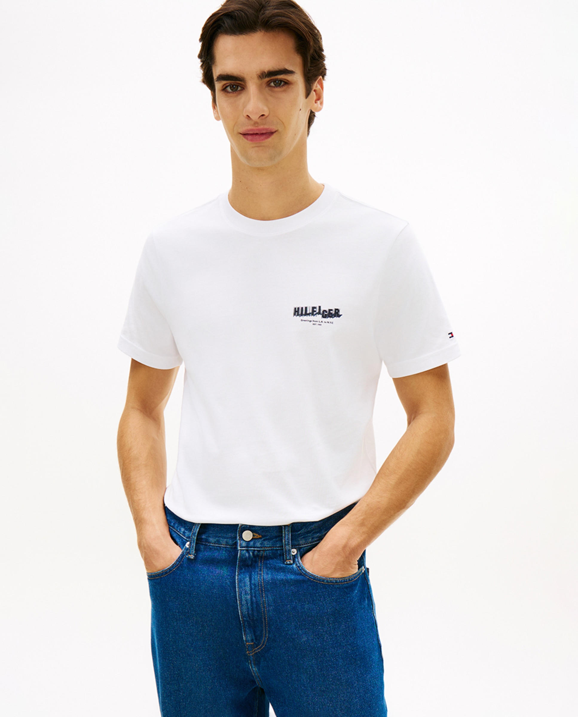 Imagem 0 de T-shirt de Manga Curta com Gola Redonda