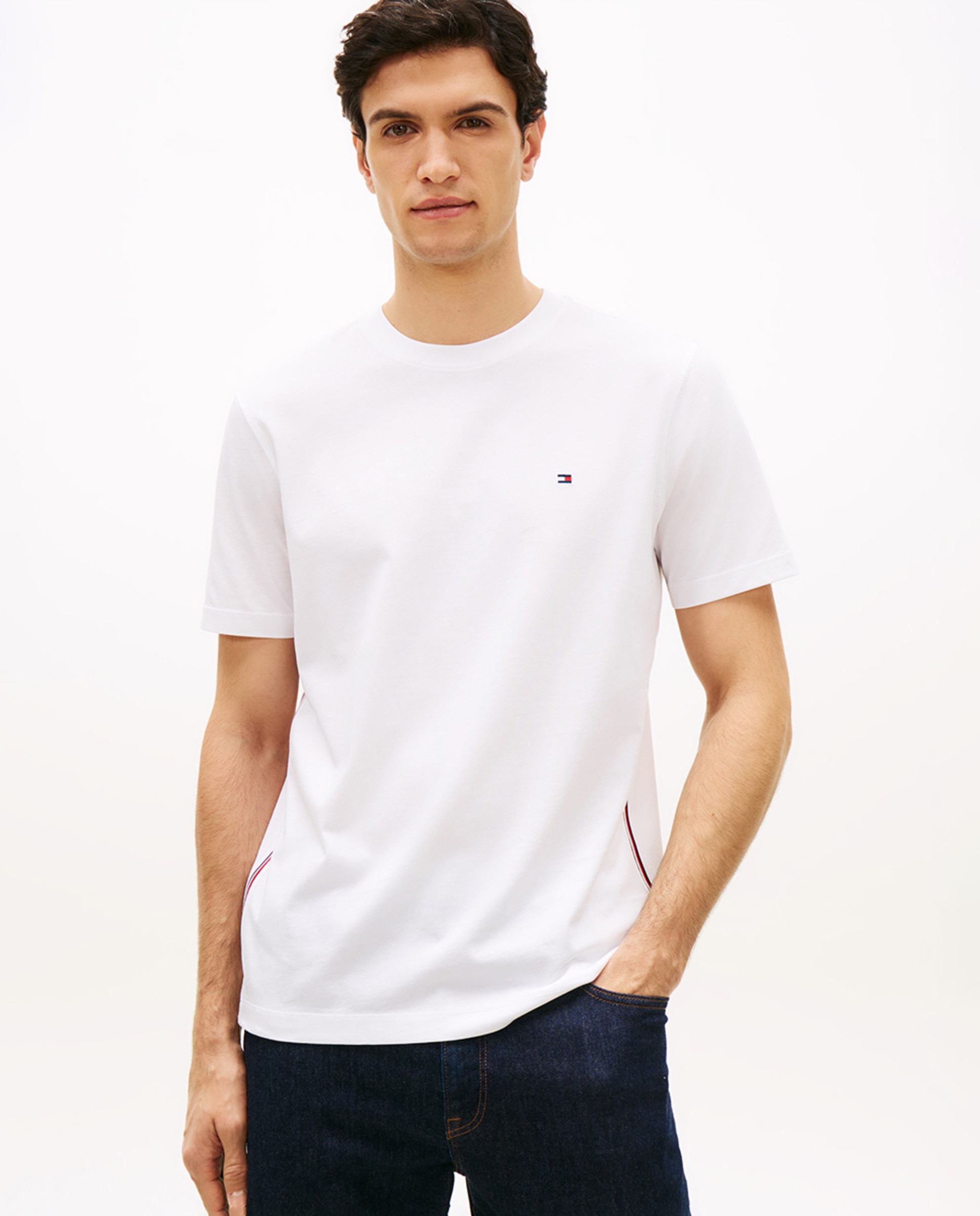 Imagem 0 de T-shirt de Manga Curta com Gola Redonda