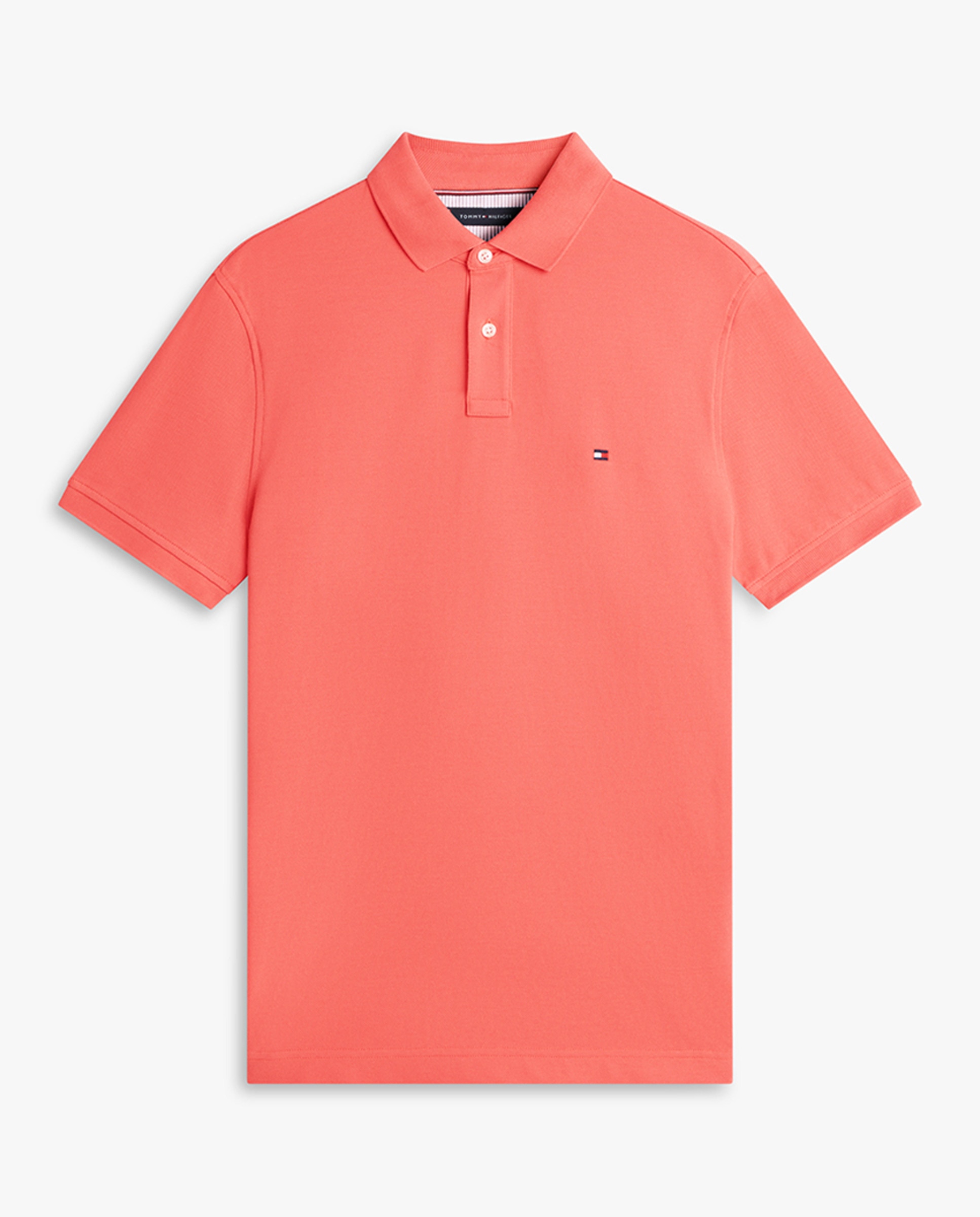 Polo Regular com Bandeira Bordada Salmão-4