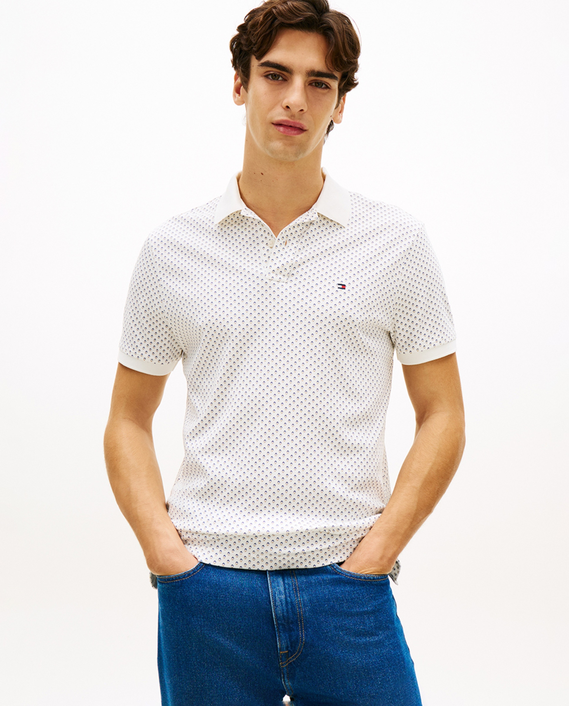 Imagem 0 de Polo de Manga Curta com Estampado