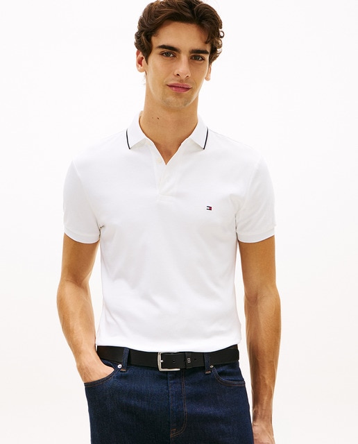 Imagem 0 de Polo Liso de Manga Curta em Tecido Liquid Cotton