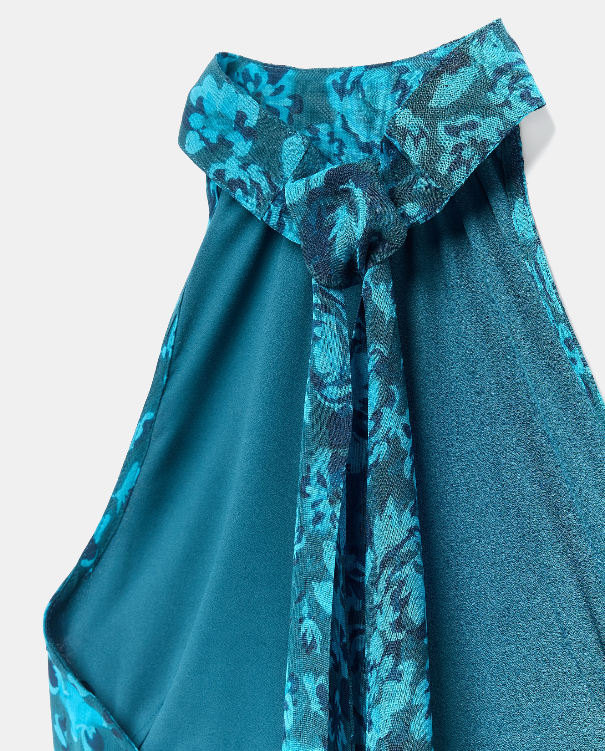 Vestido Halter com Estampado lzo Calor Verde-6