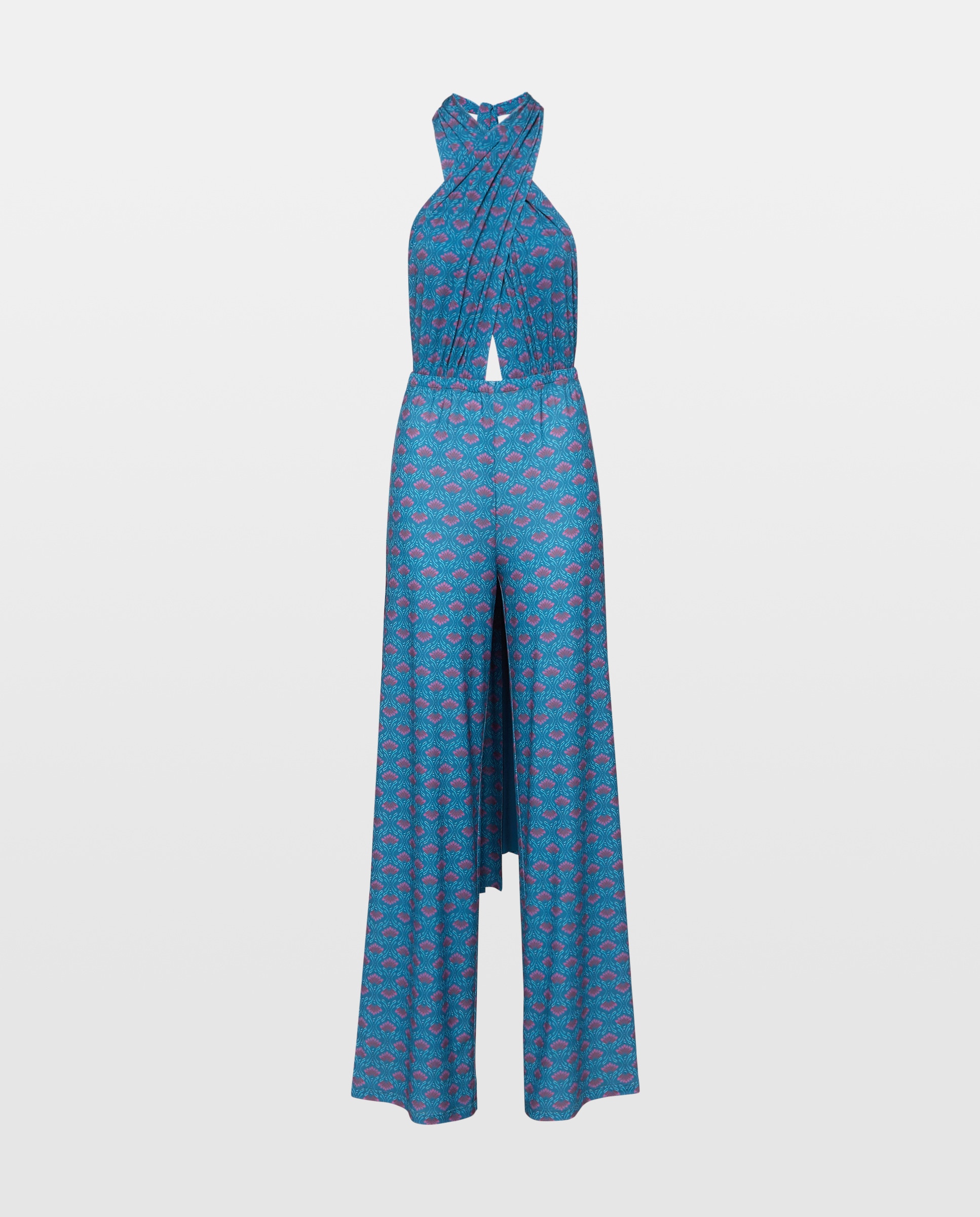 Macacão com Estampado Multiposições Verde Pato-6