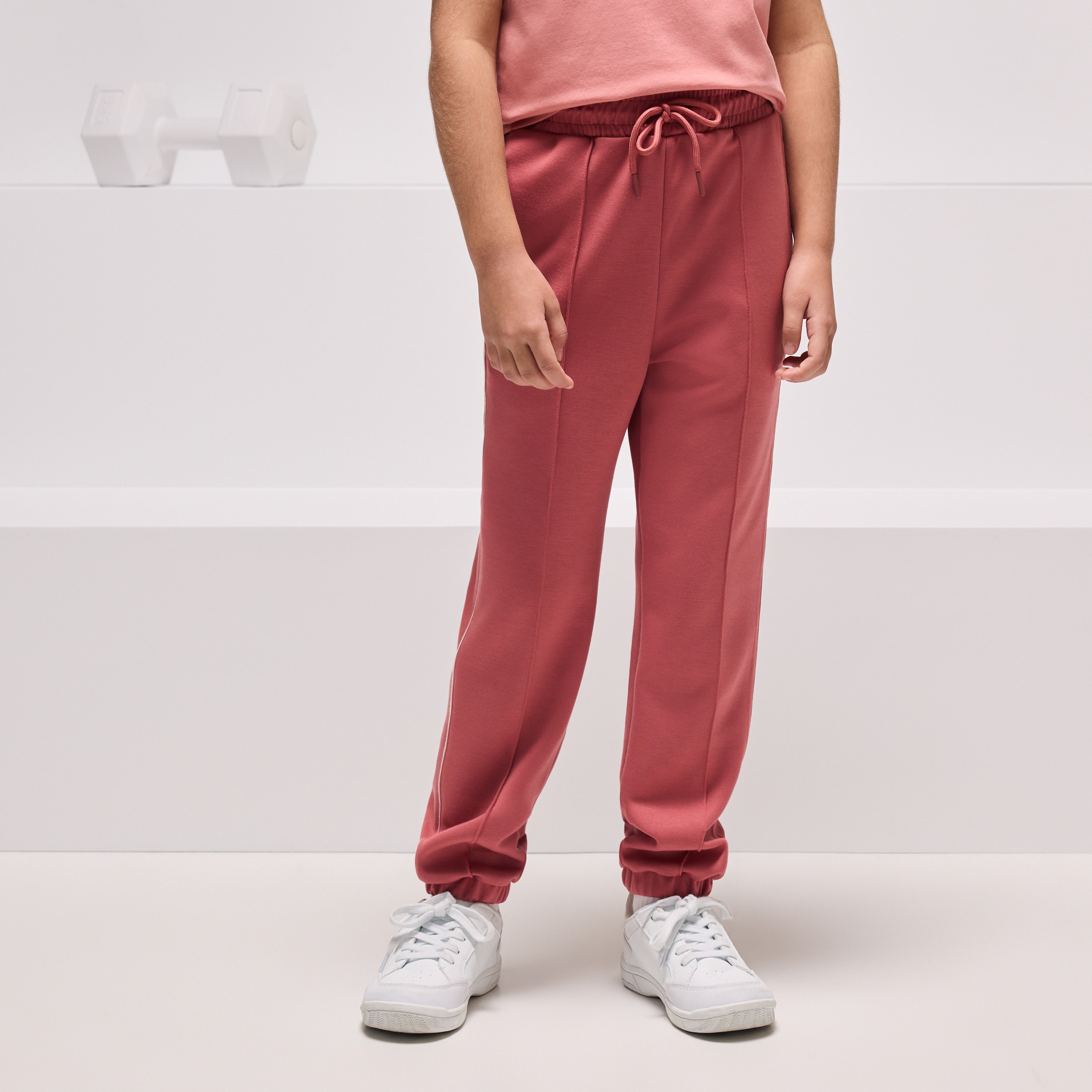 Calças Sportcasual de Menina Terracota-2