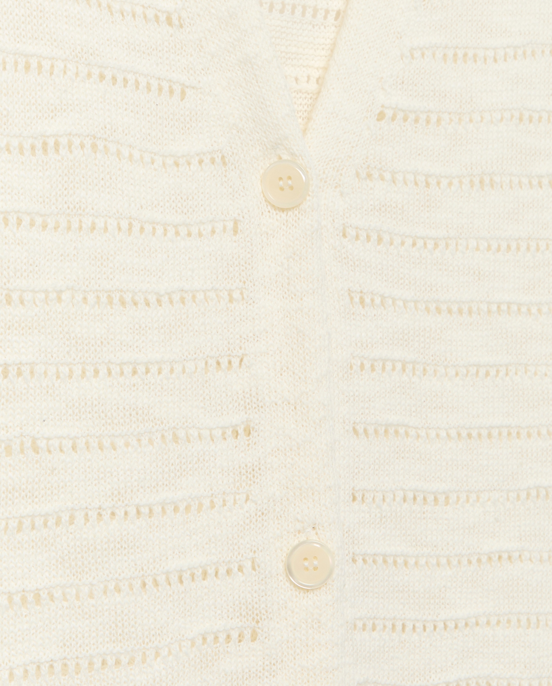 Vestido de Crochet com Botões 120 Cru-4