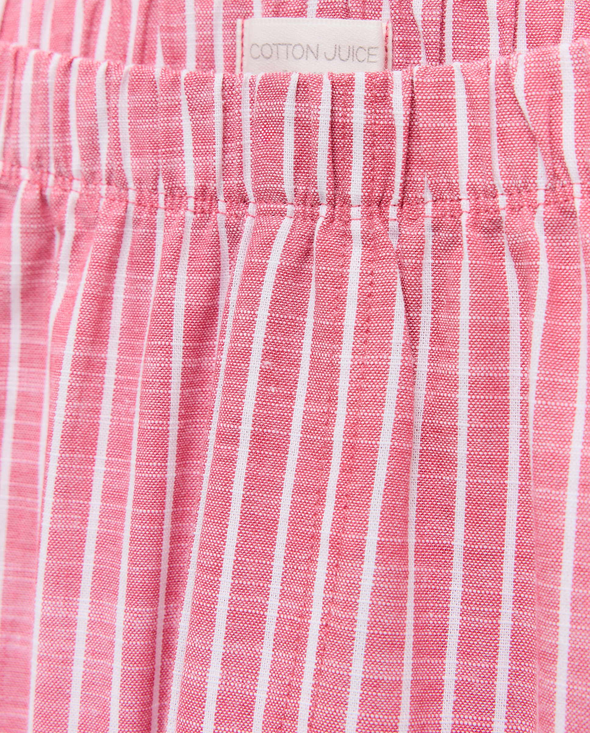 Pijama Misto com T-shirt de Gola Tipo Padeiro e Calças com Fantasia Cotton Juice Vermelho-5