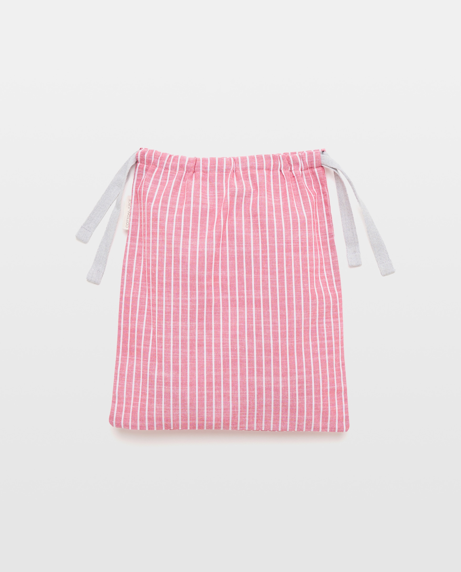 Pijama Misto com T-shirt de Gola Tipo Padeiro e Calças com Fantasia Cotton Juice Vermelho-6