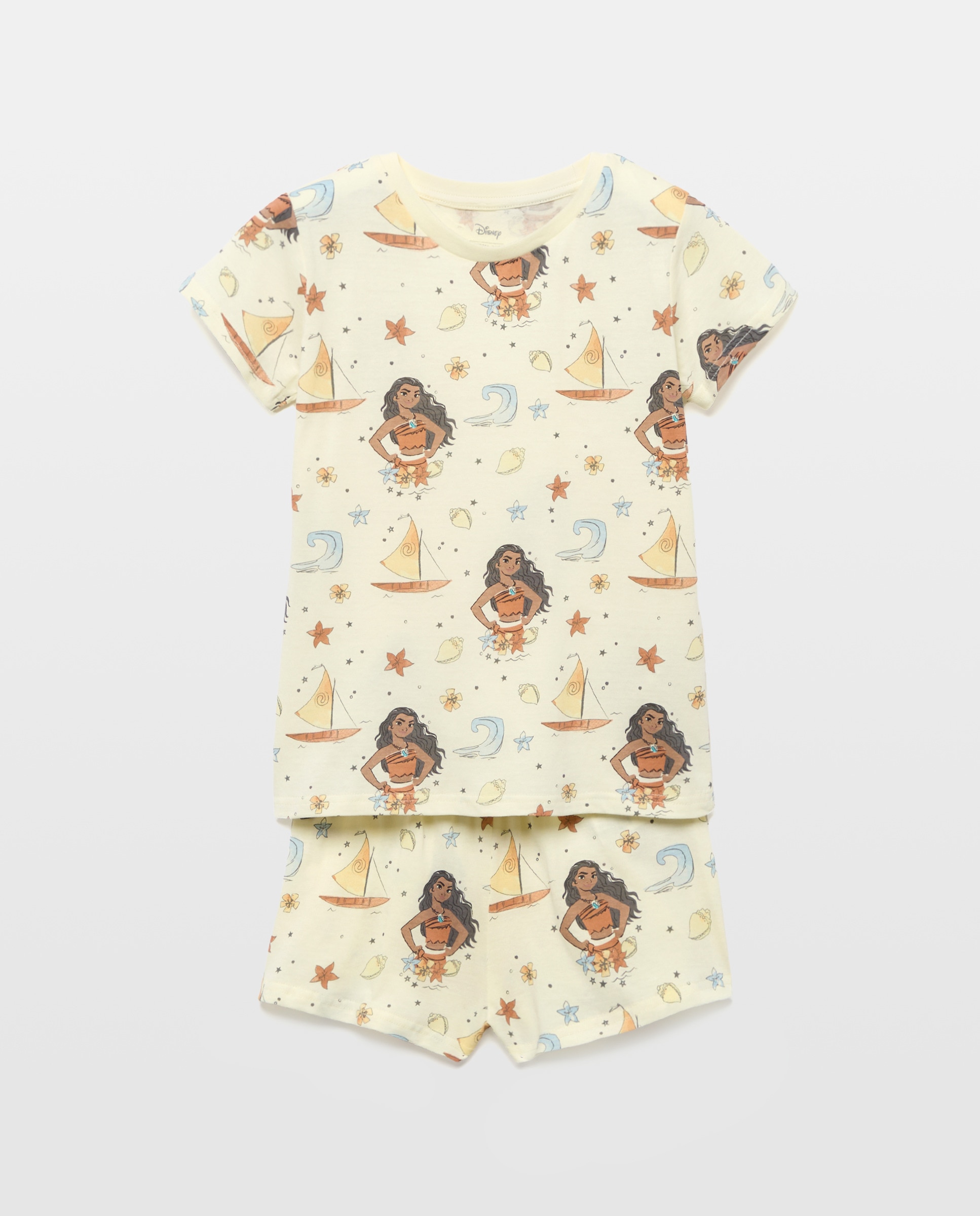 Pijama Curto com Fantasia Cotton Juice Amarelo-5