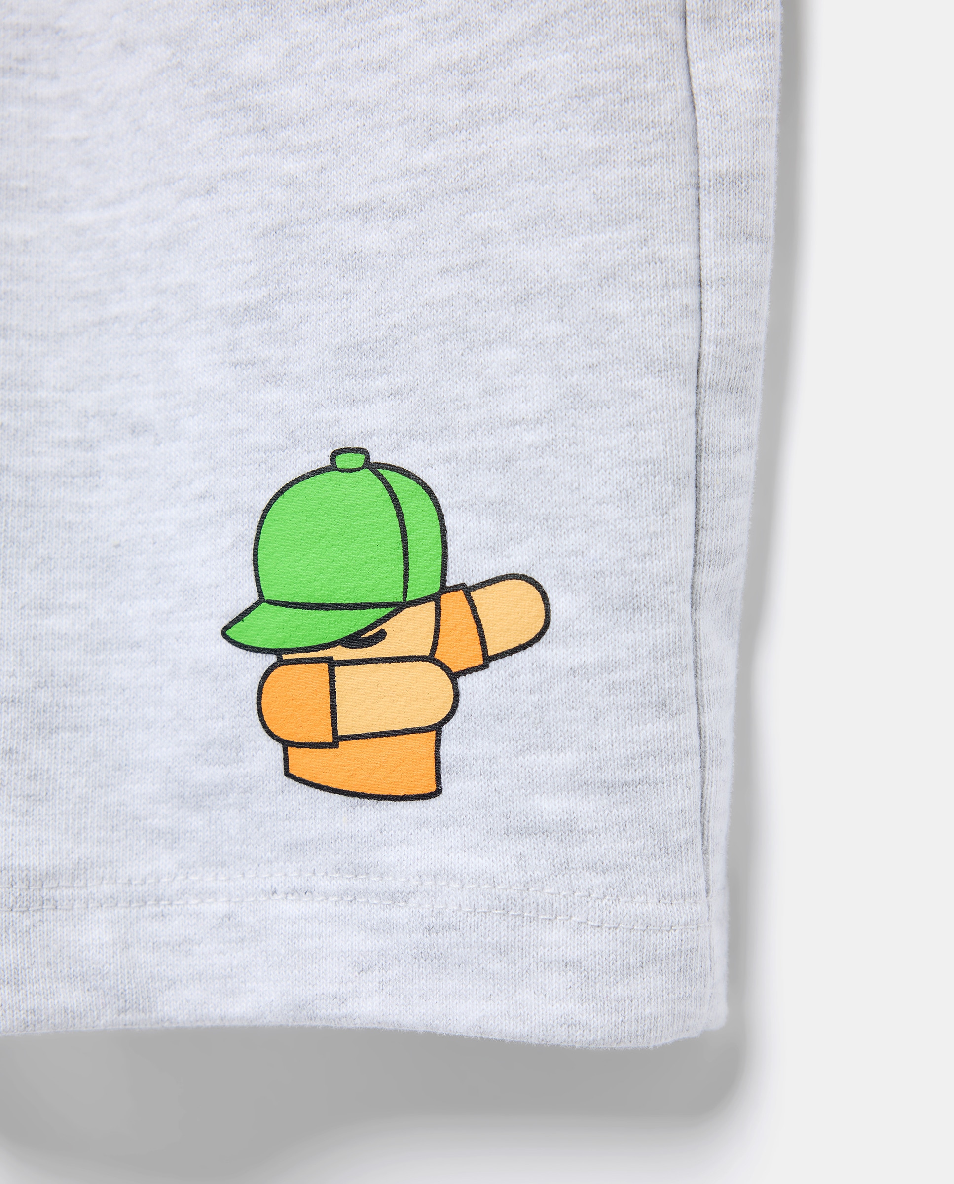 Conjunto de T-shirt e Calções Cinzento-6