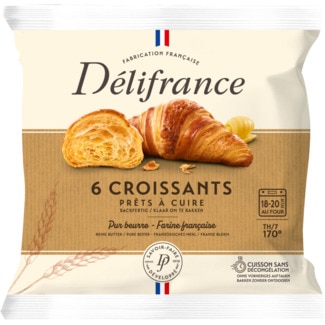 Croissant 6 unidades embalagem 330 g - Delifrance