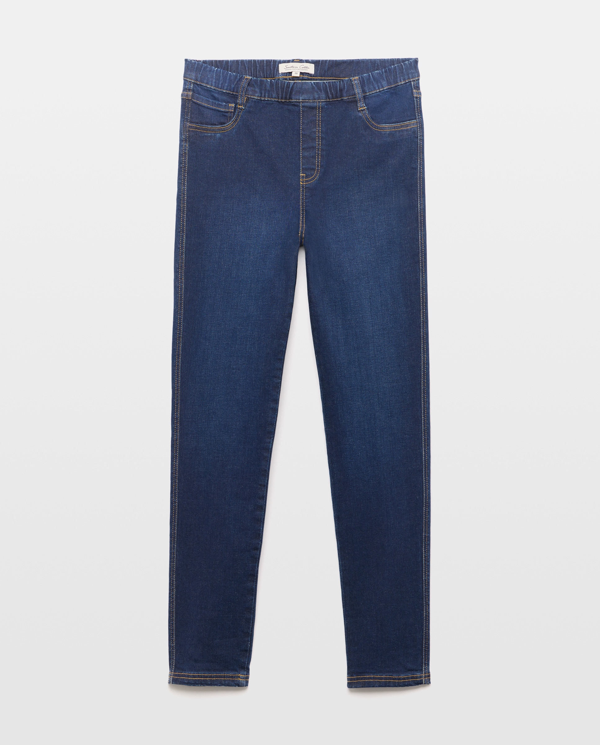 Jeans skinny lisas Azul Suave-4